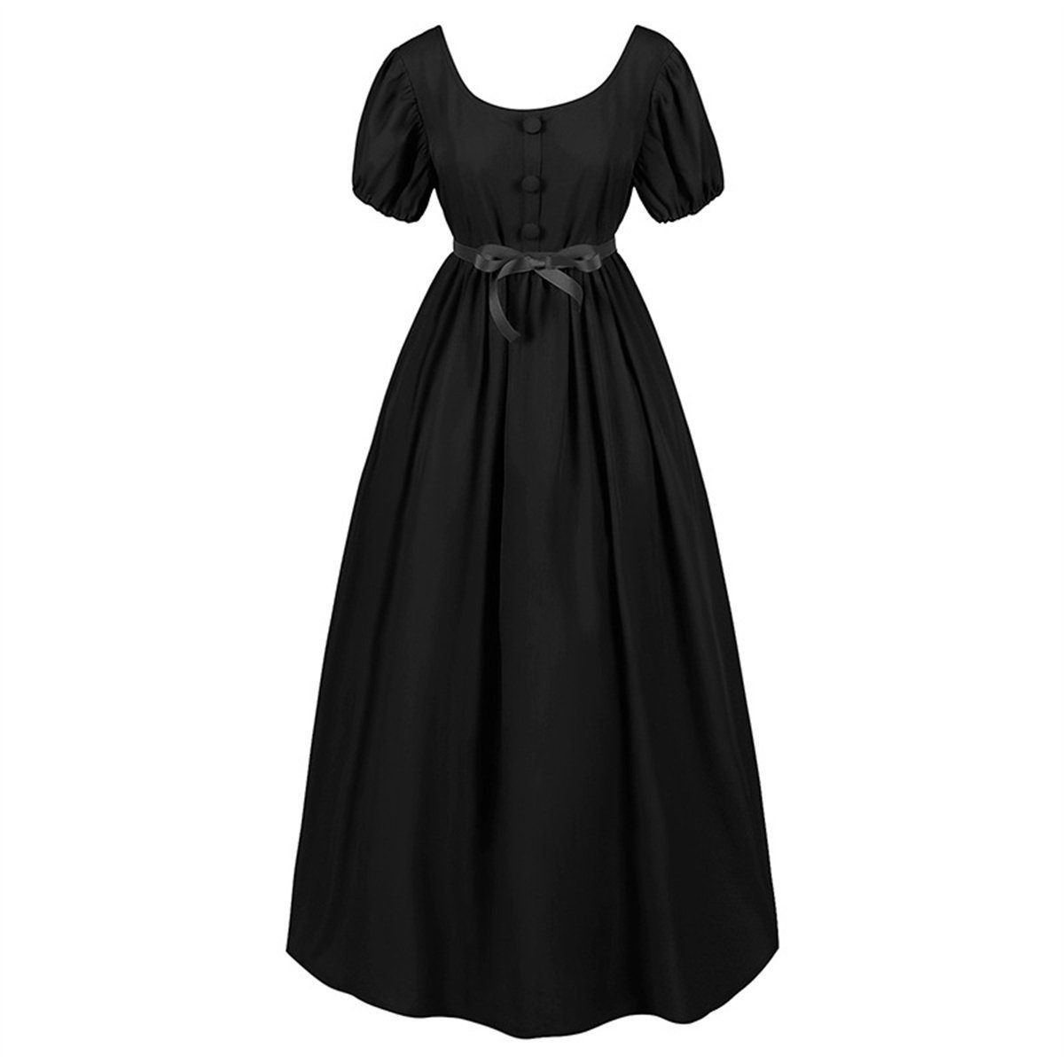 RUZU UG Partykleid Mittelalterliches langes Kleid mit hoher Taille, Leistungskleidung