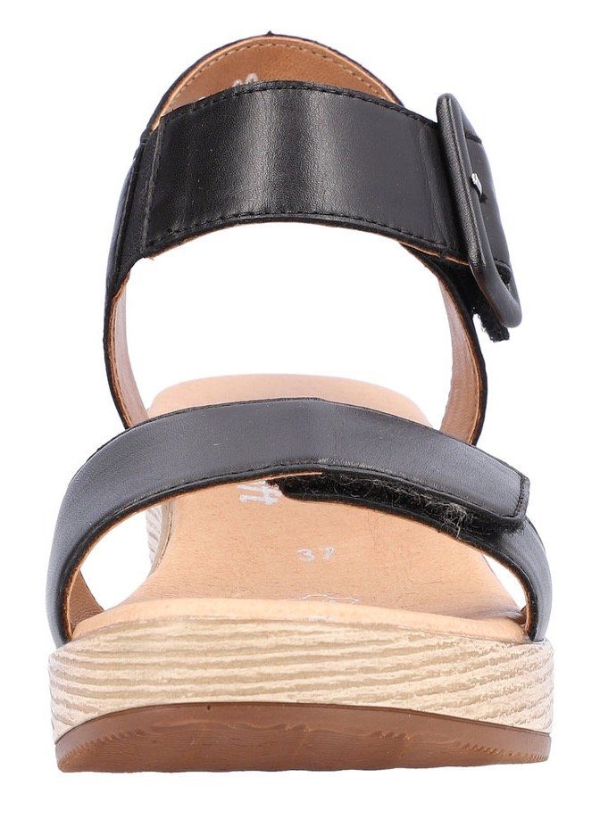 ELLE-Collection Remonte schwarz Klettverschlüssen Sandalette mit