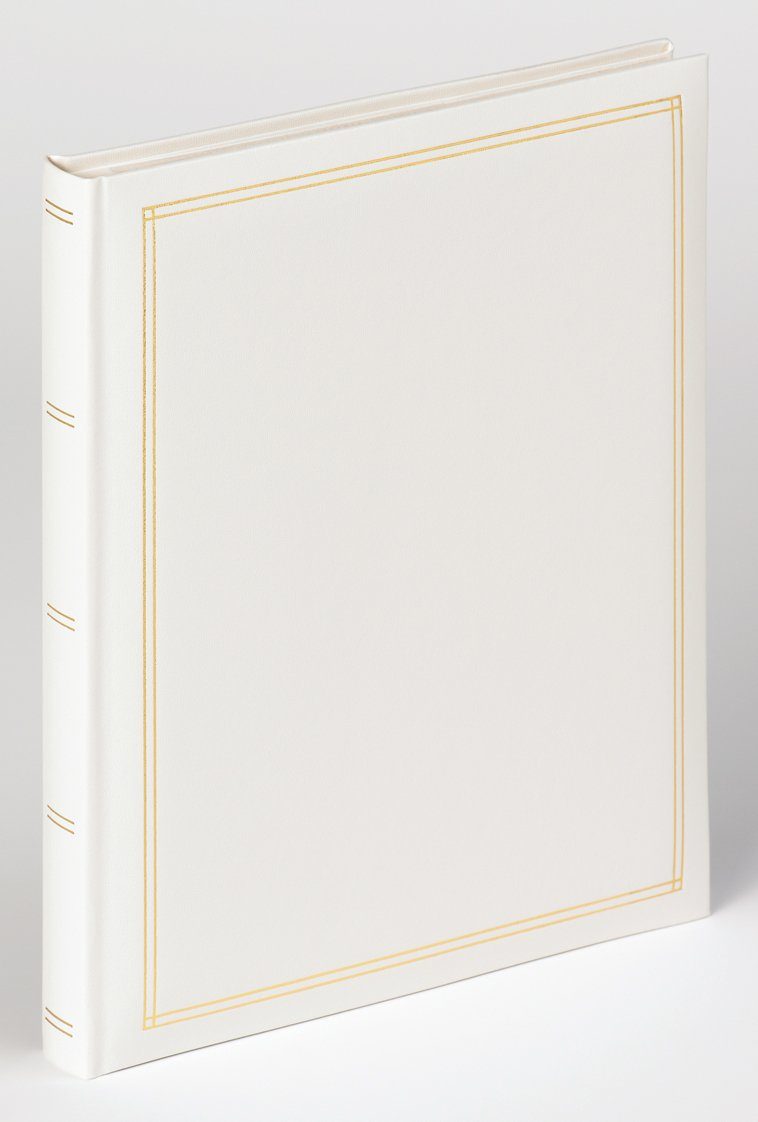 Walther Design Fotoalbum Selbstklebealbum Monza, Selbstklebealbum, Kunstleder mit Goldprägung