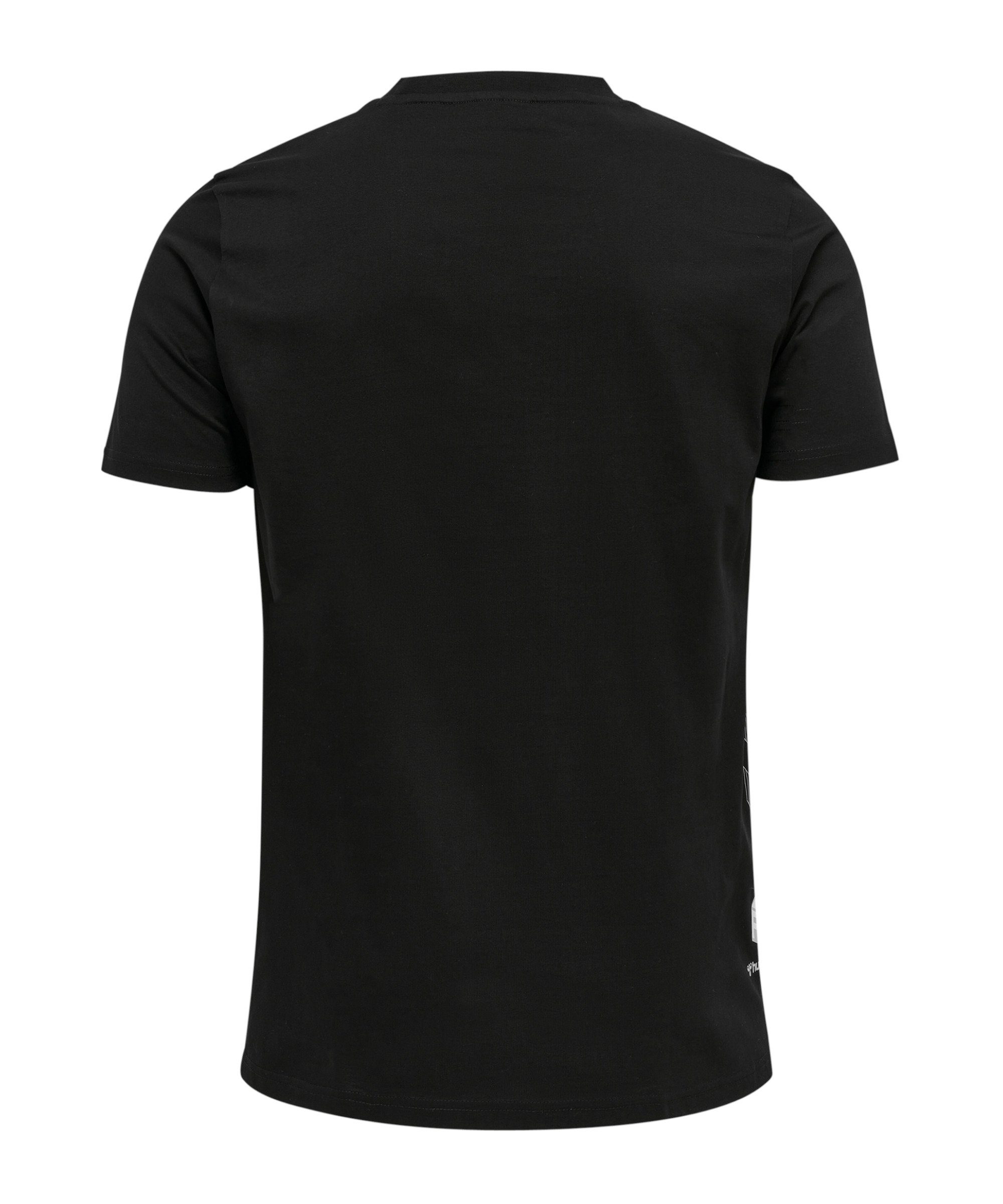 hummel T-Shirt Move default Grid schwarz T-Shirt Beige
