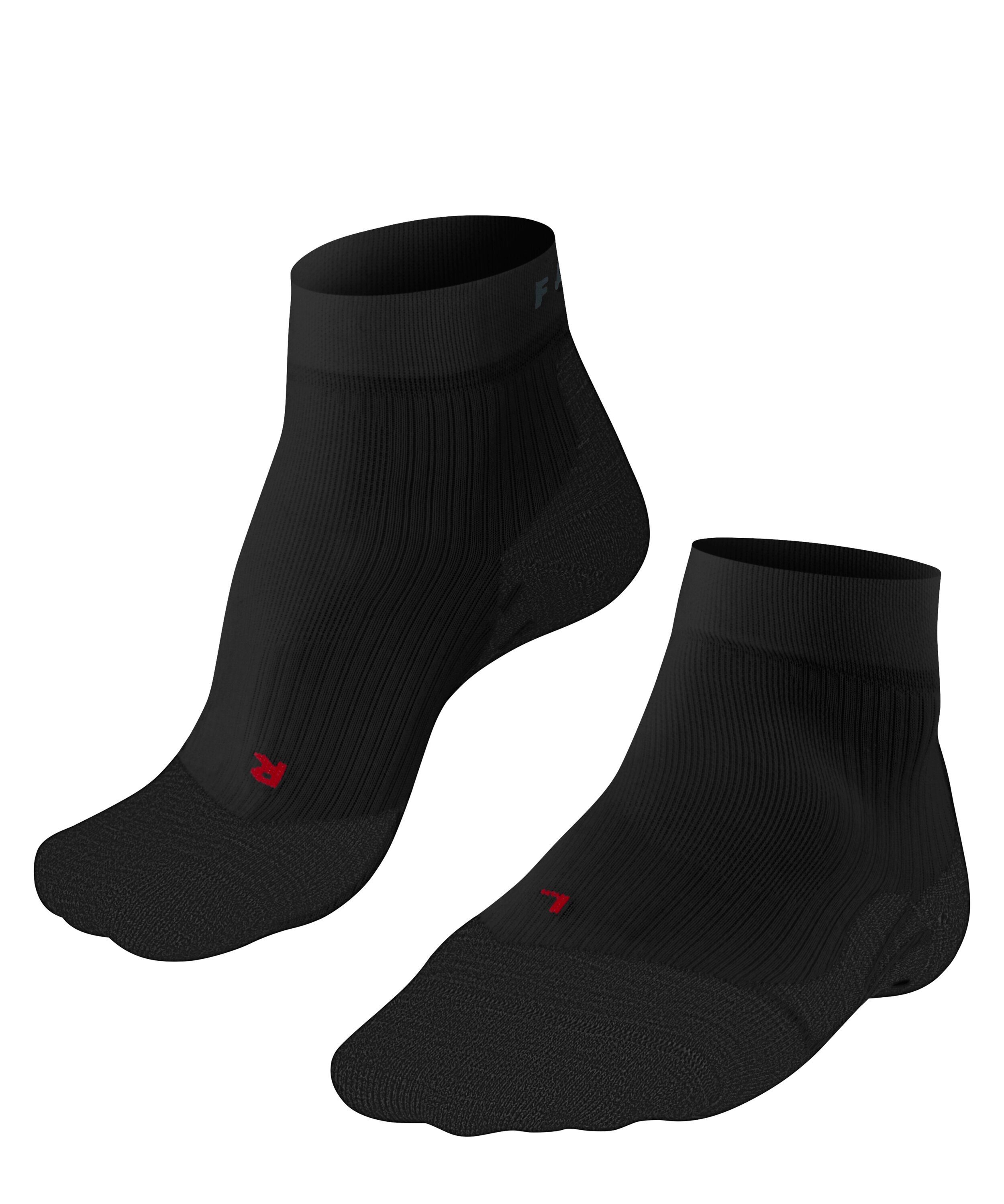 FALKE Tennissocken TE 4 Short (1-Paar) Stabilisierende Socken für Sandplätze black (3000)