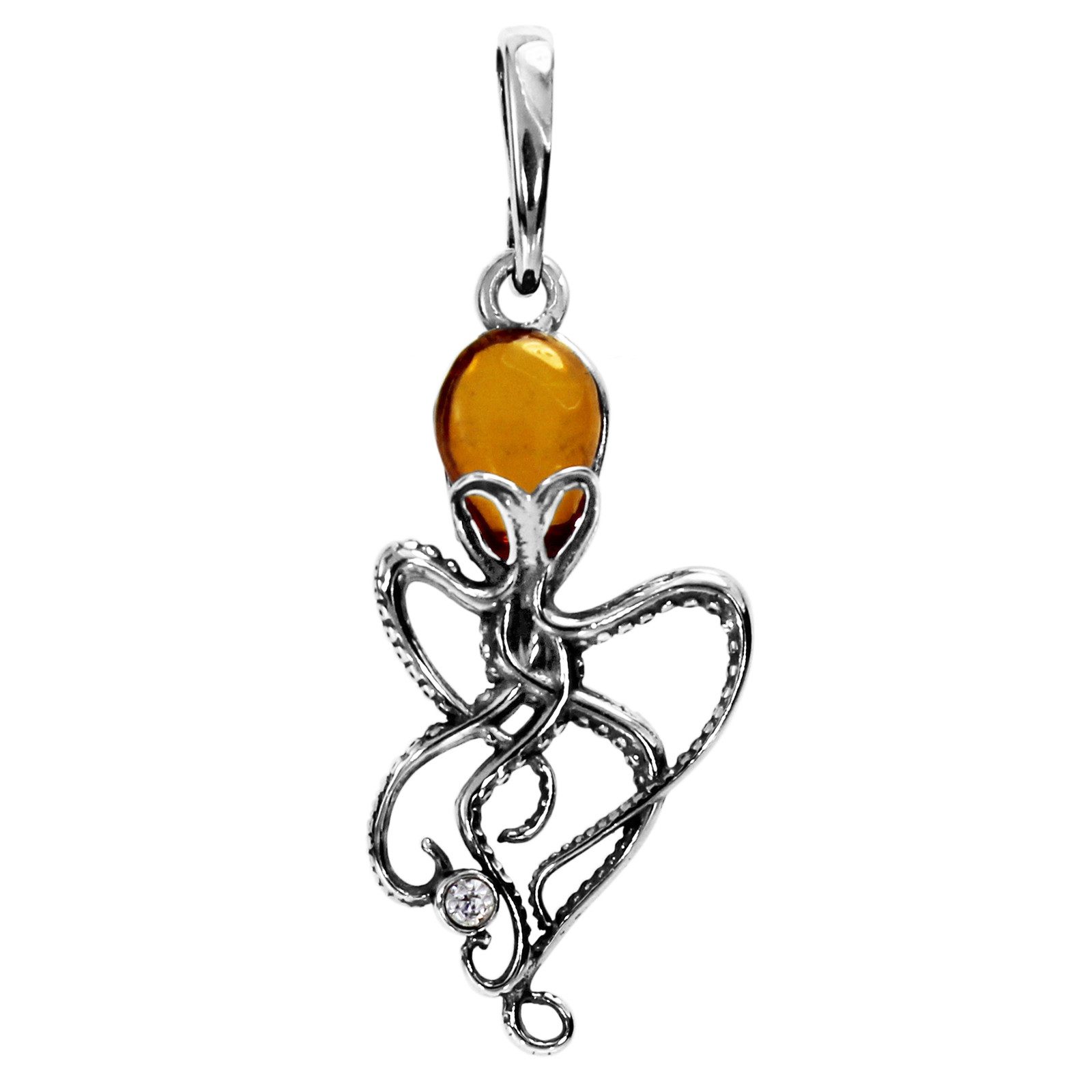 OSTSEE-SCHMUCK Kettenanhänger Ostsee-Schmuck Anhänger Tintenfisch Anhänger günstig online kaufen