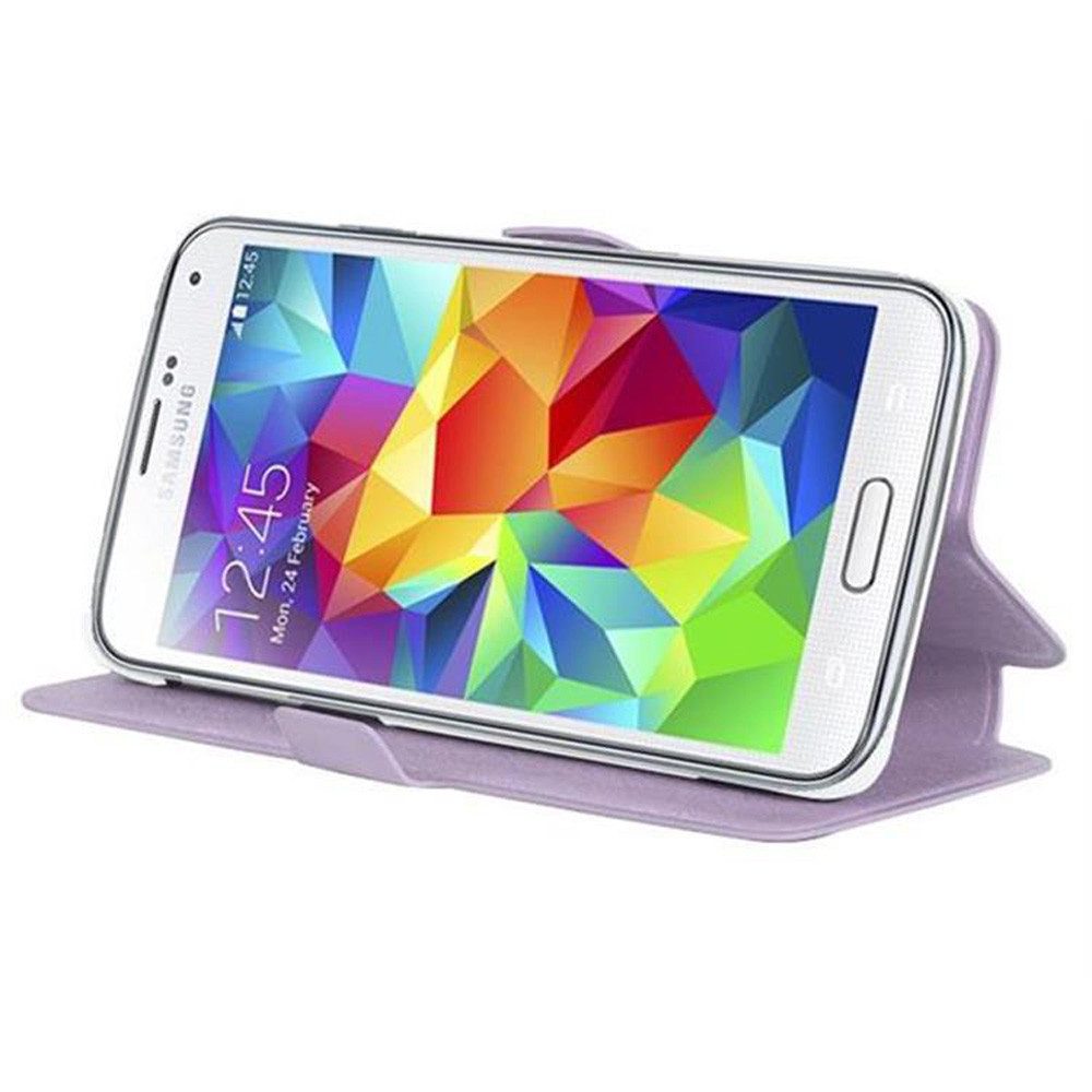 Cadorabo Handyhülle für Samsung Galaxy S5 / S5 NEO Hülle Samsung Galaxy S5 / S5 NEO, Schutzhülle mit Magnetverschluss und Kartenfach