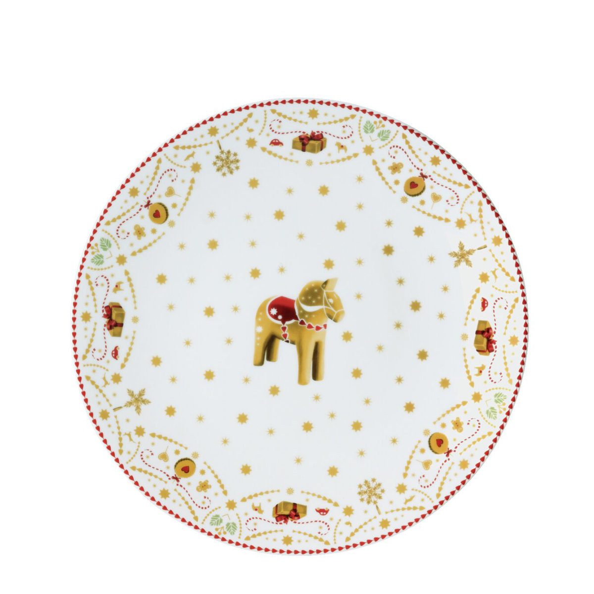 Hutschenreuther Tortenplatte Christmas Love Weihnachtsgeschirr, Porzellan, 28 cm
