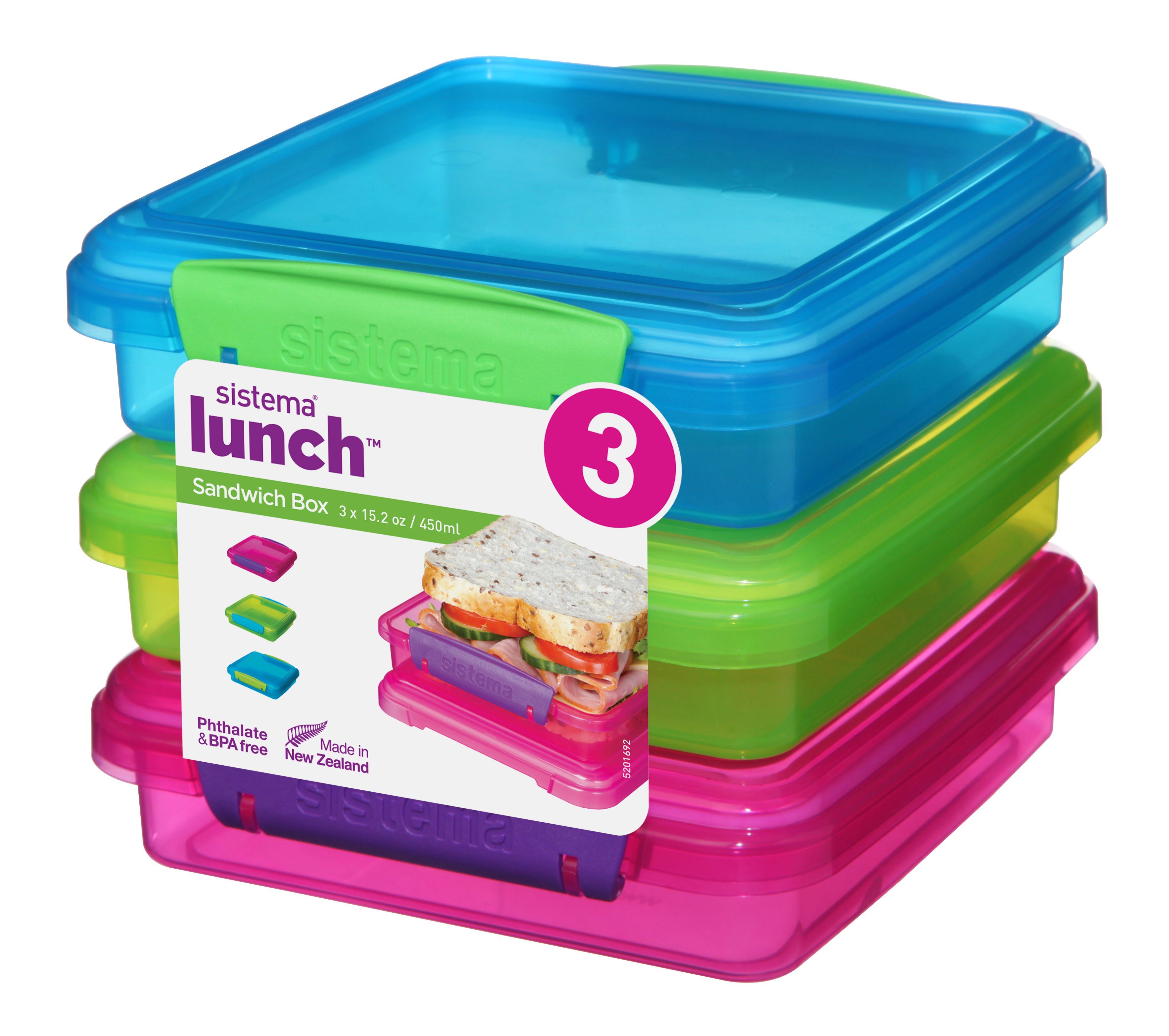 sistema Aufbewahrungsbox Sistema Sandwichbox 3er Set (3 St)