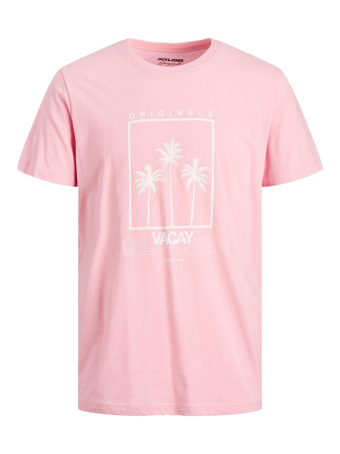 Jack & Jones T-Shirt JORTULUM UV (1-tlg) aus Baumwolle Prism Pink 12235217