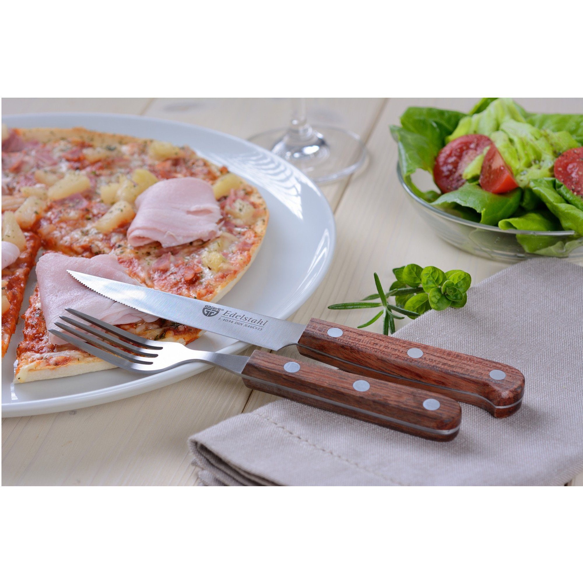 GRÄWE Steakbesteck GRÄWE Steakbesteck 2-teilig, Edelstahl