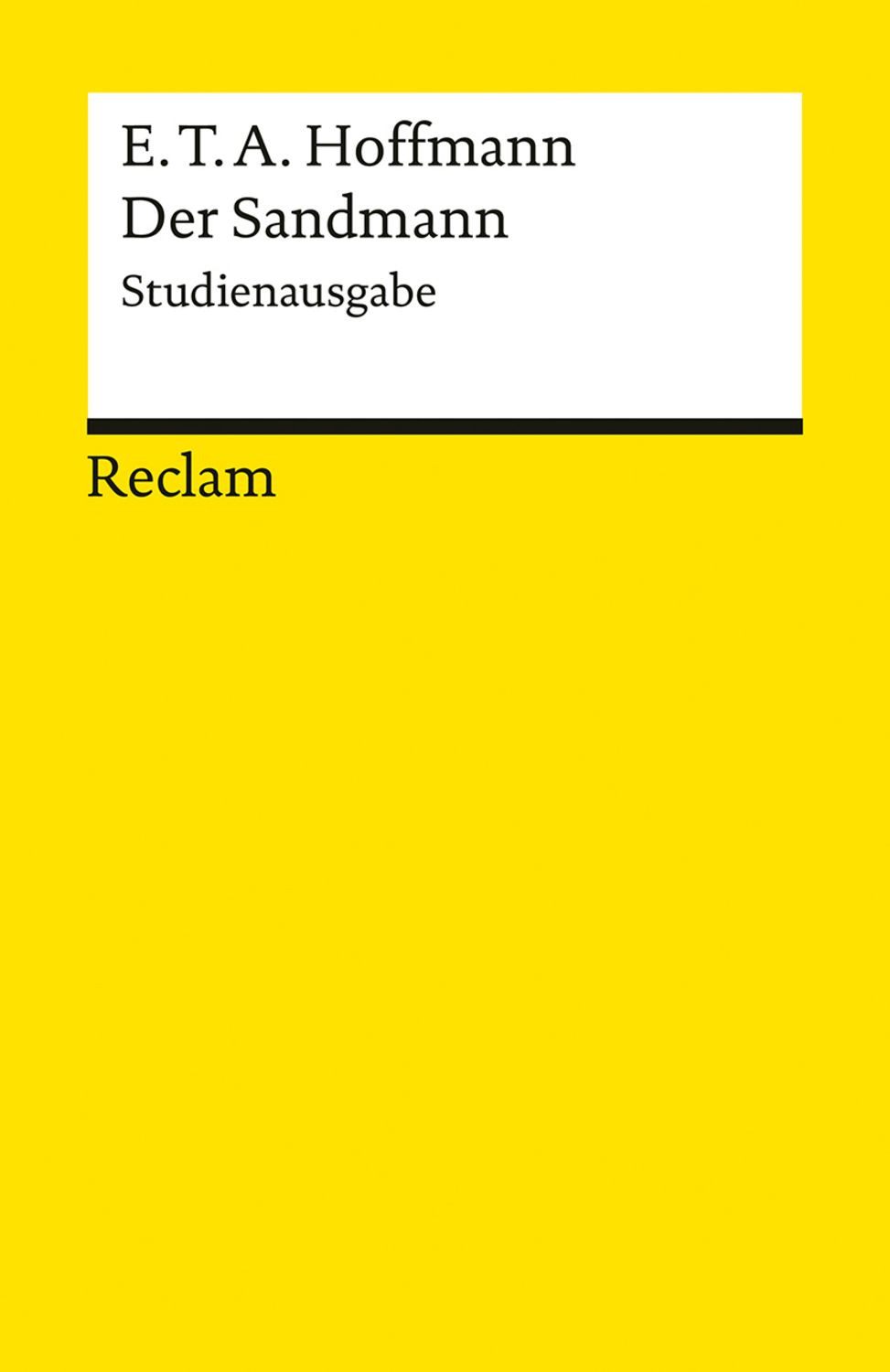 Der Sandmann. Studienausgabe / E.T.A. Hoffmann