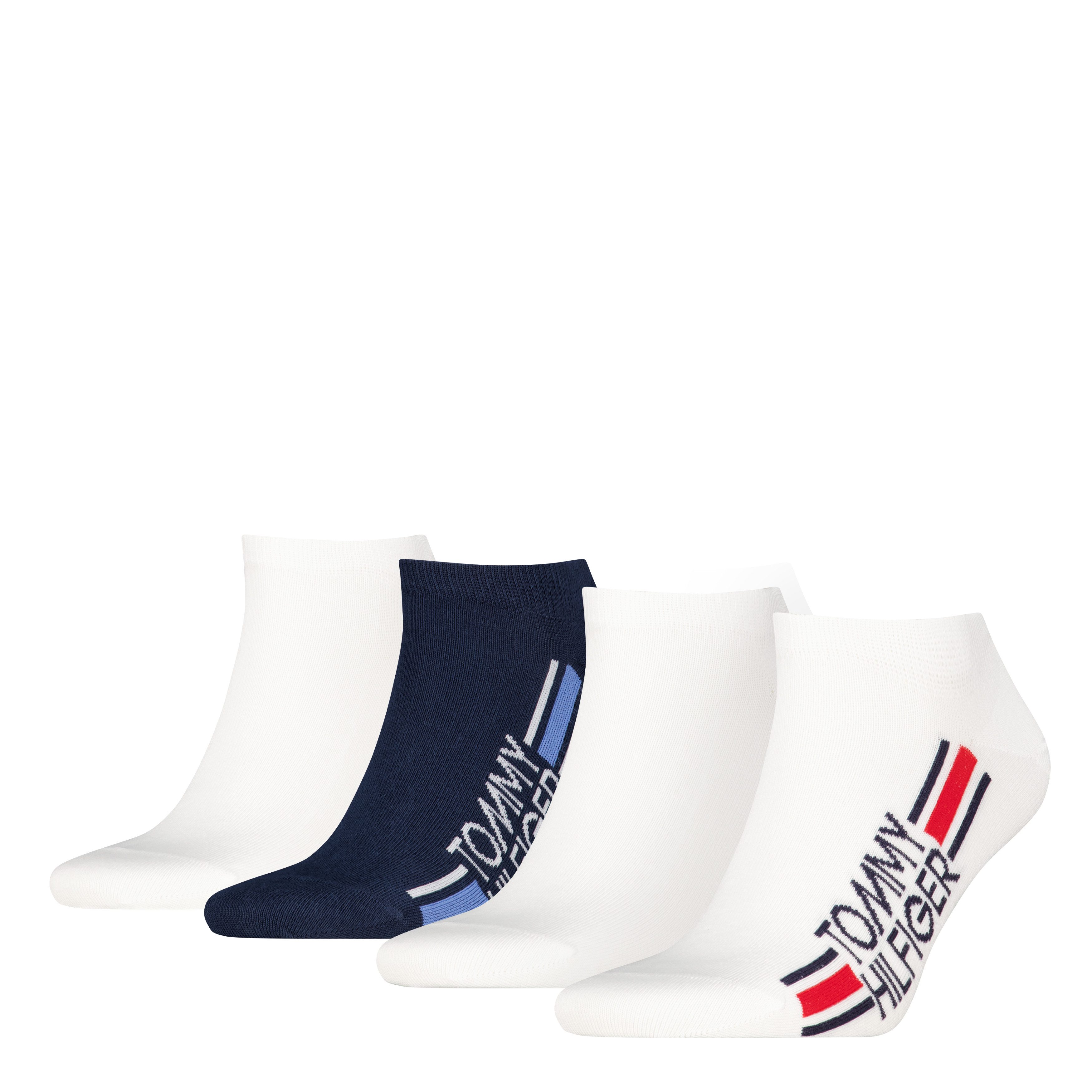 Tommy Hilfiger Sneakersocken TH MEN SNEAKER 4P LOGO STRIPE ECOM (4 Paar) günstig online kaufen