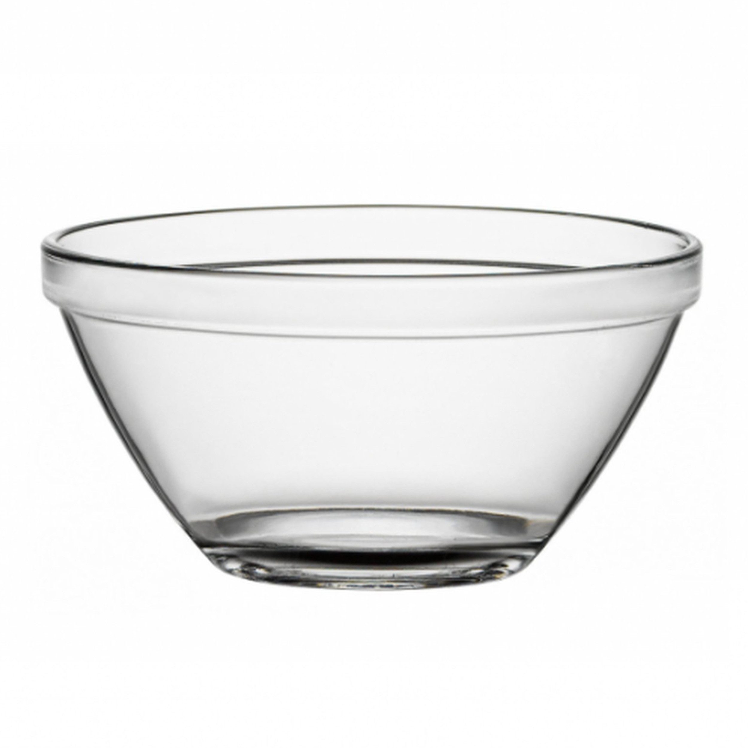 Bormioli Rocco Schale Bormioli Rocco Pompei Salatschale 23cm – Gehärtetes Glas, Stapelbar, Glas