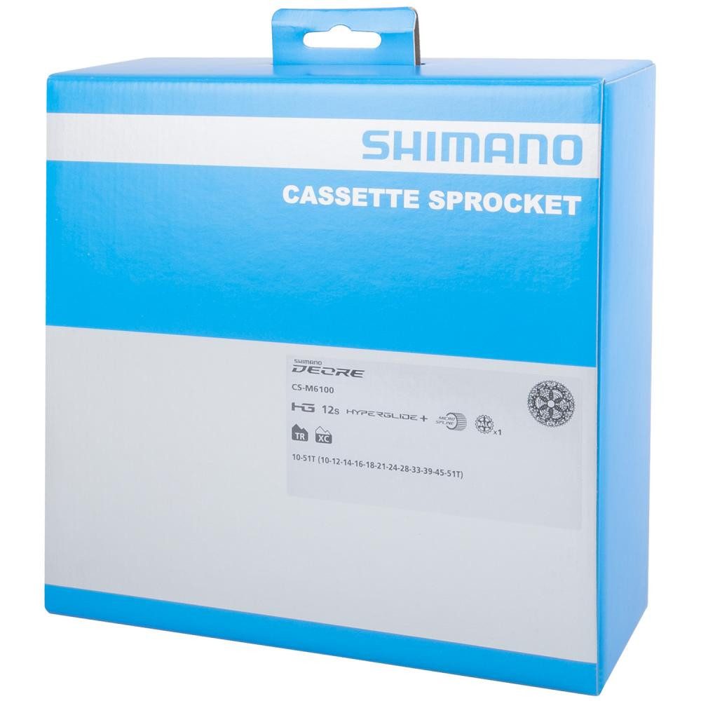 Shimano Zahnkranz SHIMANO Kassette DEORE CS-M6100 12-fach 10-51Z - große Bandbreite für