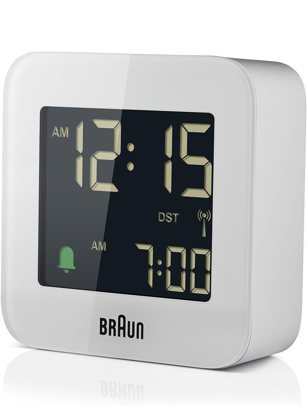 Braun Wecker Braun BC08W-DCF digitaler Funkwecker Crescendo-Alarm,Schlummerfunktion