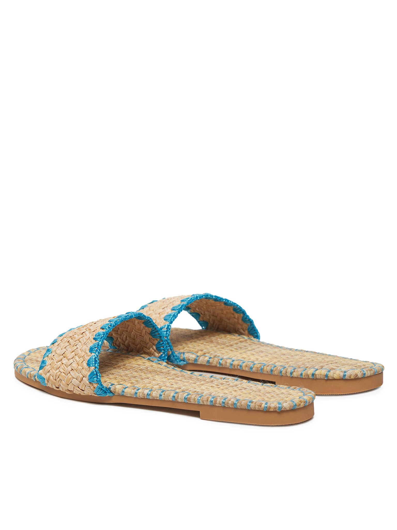 DeeZee Deezee Damen-Flip-Flops Beige, Blau BP6097-5 Badepantolette
