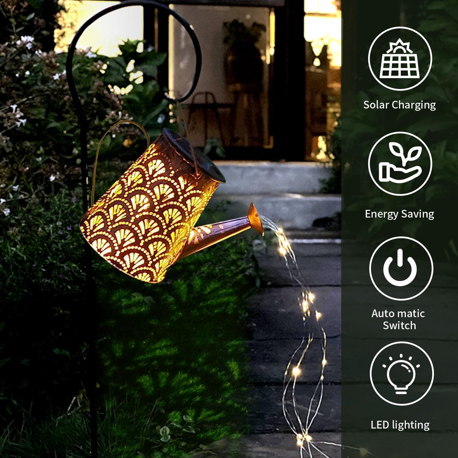 LQWELL LED Solarleuchte Solar Gießkanne mit günstig online kaufen