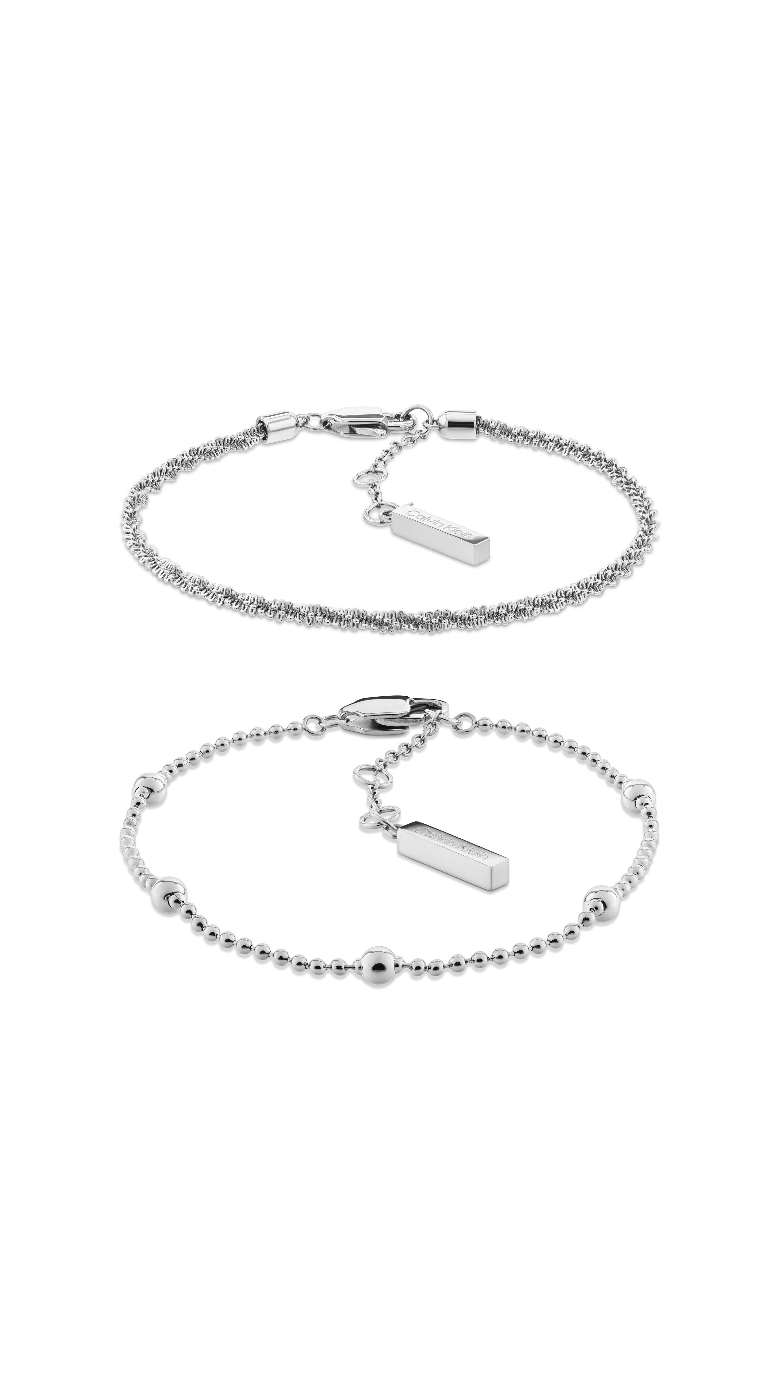 Calvin Klein Armketten Set CK LAYERED (Set, 2-tlg)