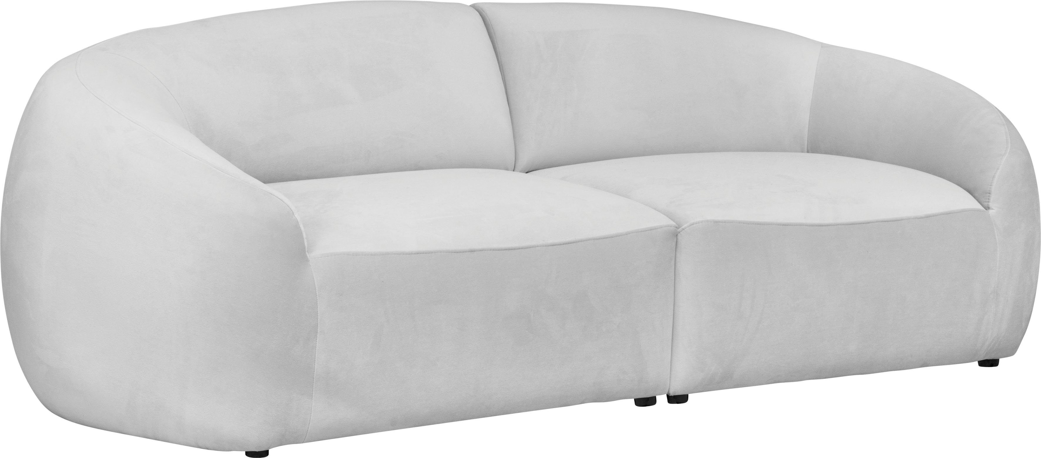 LeGer Home by Lena Gercke Big-Sofa YANI, Designersofa, organische Form, Maße B/T/H: 240/64/81 cm, mit Wellenunterfederung, auch in Bouclé, passend zur Serie