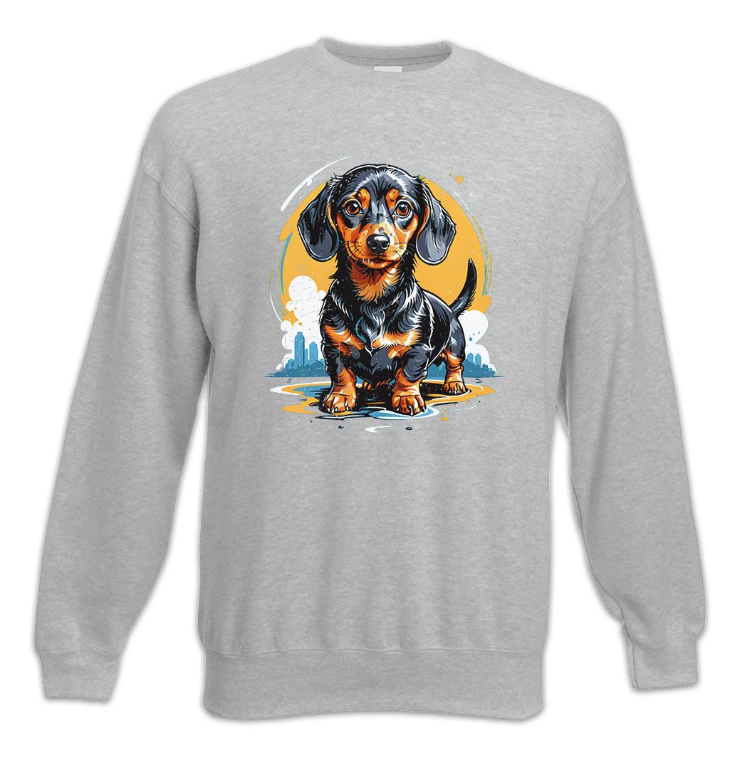 Urban Backwoods Sweatshirt Sweet Dackel Art Sweatshirt Dachshund Teckel Hund Dog Kurzhaar Breed (1-tlg) Pet Rasse Züchter Fan