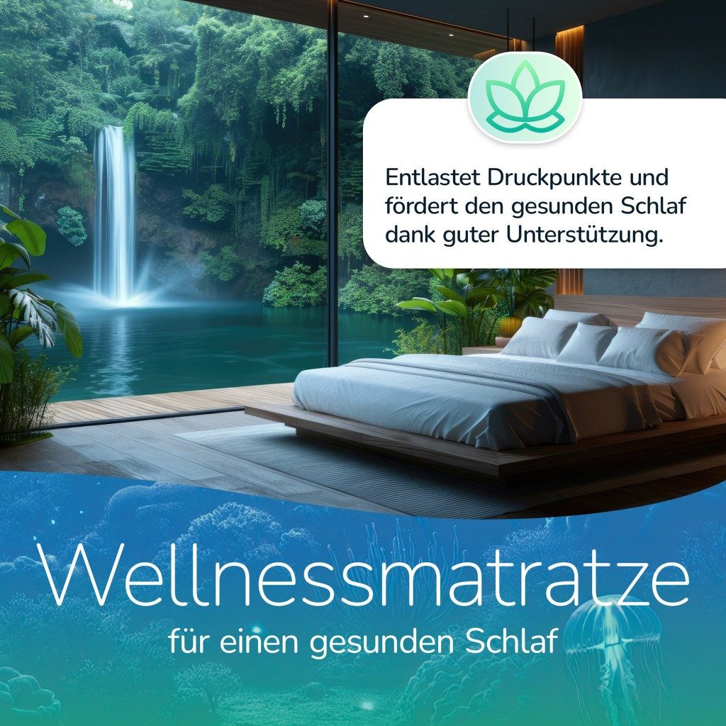 Kaltschaummatratze Wendematratze Aqua Deluxe 7 Zonen 90x200 140x200 160x200 180x200, MSS e.K., 14 cm hoch, (2in1 Matratze [H2/H3], auch in Sondergrößen), abnehmbarer Bezug mit 4-Seitenreißverschluss
