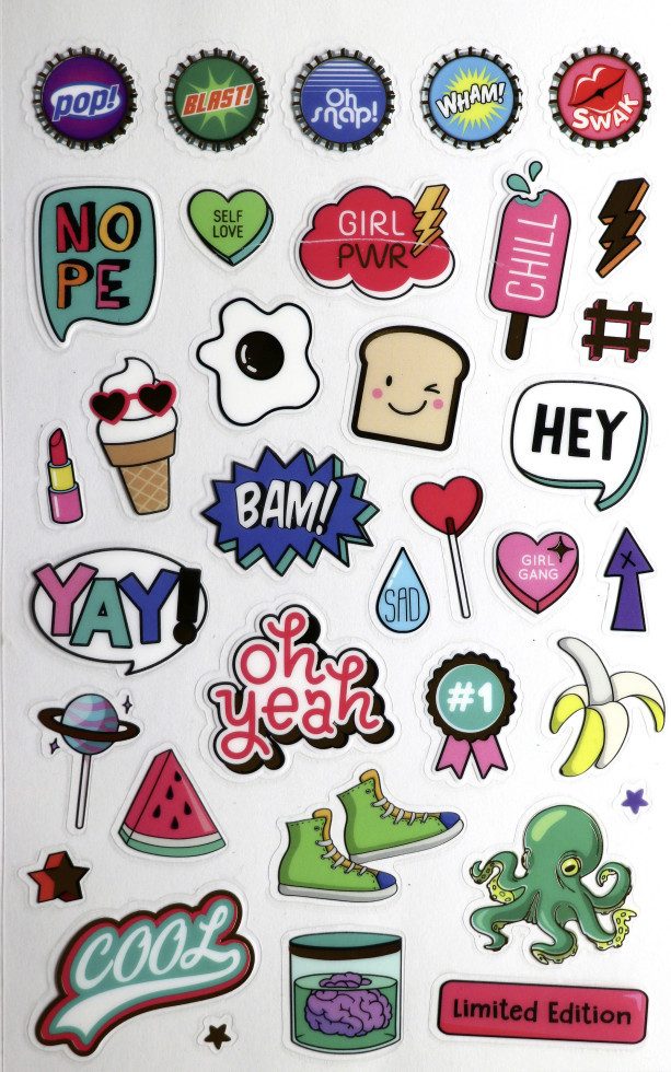 Glorex Stickerbuch Glorex Sticker-Buch Retro Pop Art