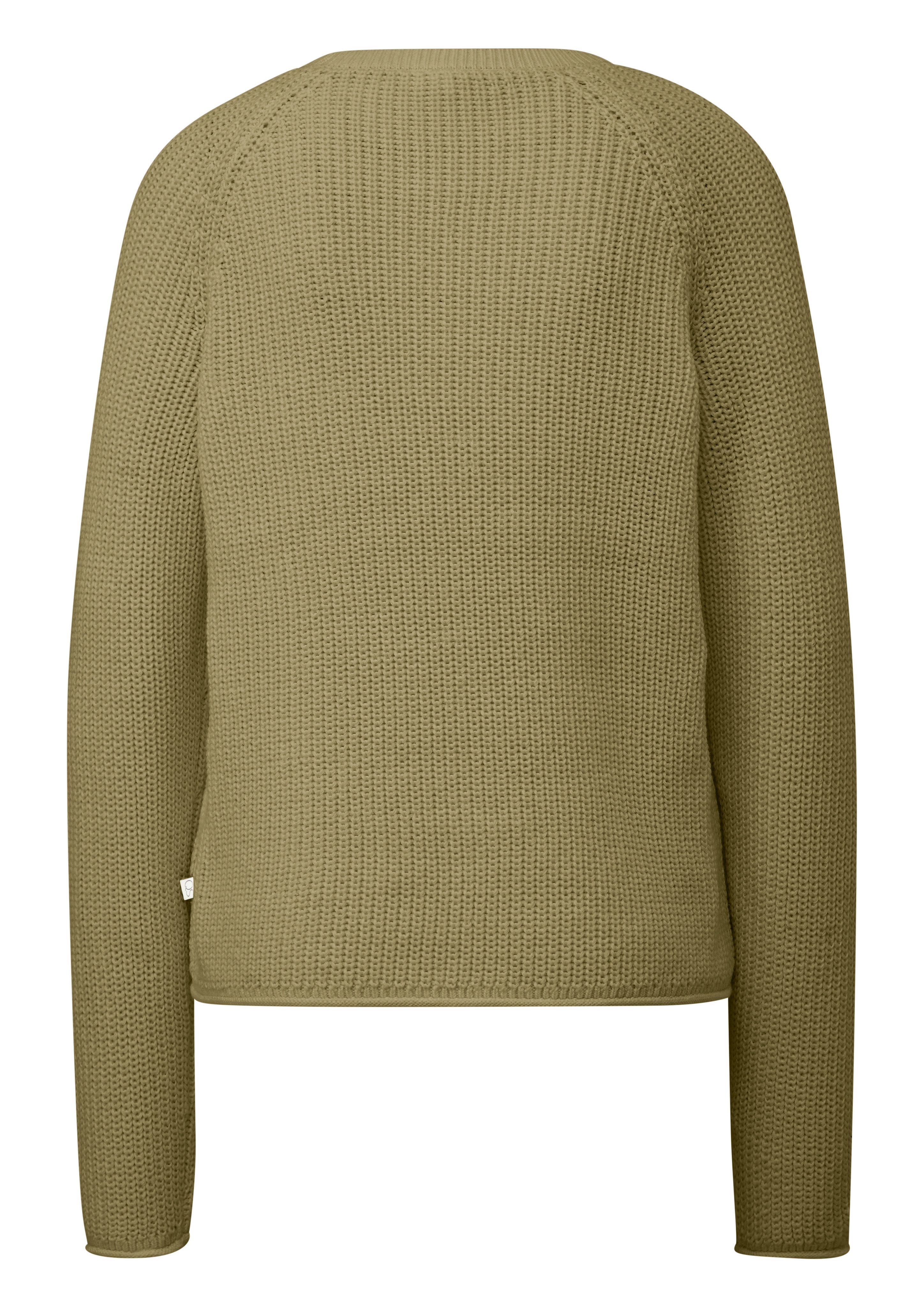 QS Strickpullover mit Strickmuster und Rundhalsausschnitt