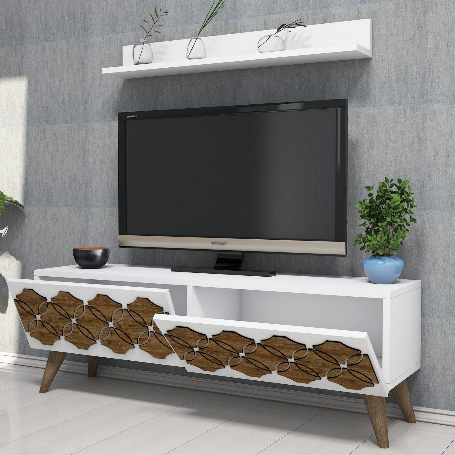 Skye Decor TV-Schrank Schränke, 40x120x31,8 cm, Melaminbeschichtete Partikelplatte 100