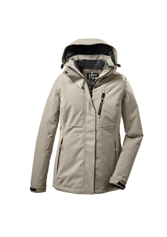 Killtec Winterjacke KOW 140 mit Kapuze (wasser- und winddicht) hell taupe D günstig online kaufen