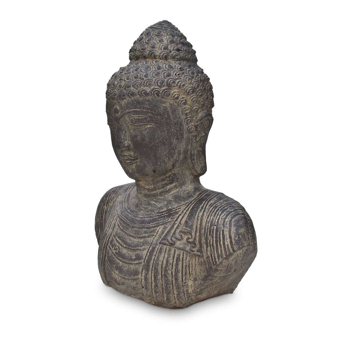 cm Dekofigur Ursprungsland Galerie 40 St), in (1 im traditionelle Buddha Handarbeit Büste Herstellung Oriental