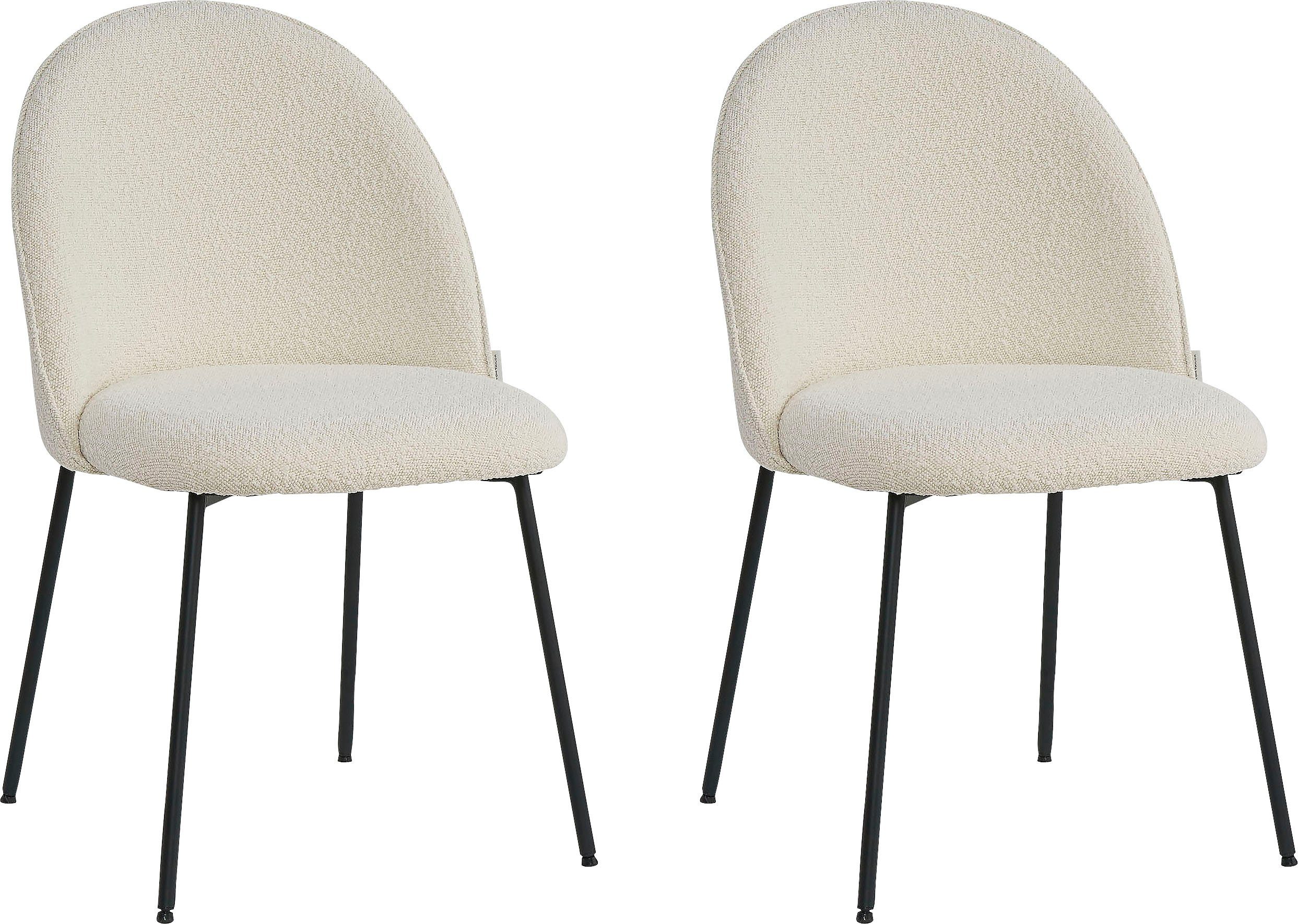 TOM TAILOR HOME Polsterstuhl (Set, 2 St), mit abgerundeter Rückenlehne