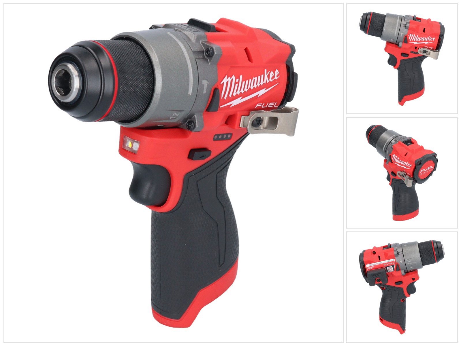 Milwaukee Akku-Schlagbohrschrauber M12 FPD2-0 Akku Schlagbohrschrauber 12 V 45 Nm Brushless Solo