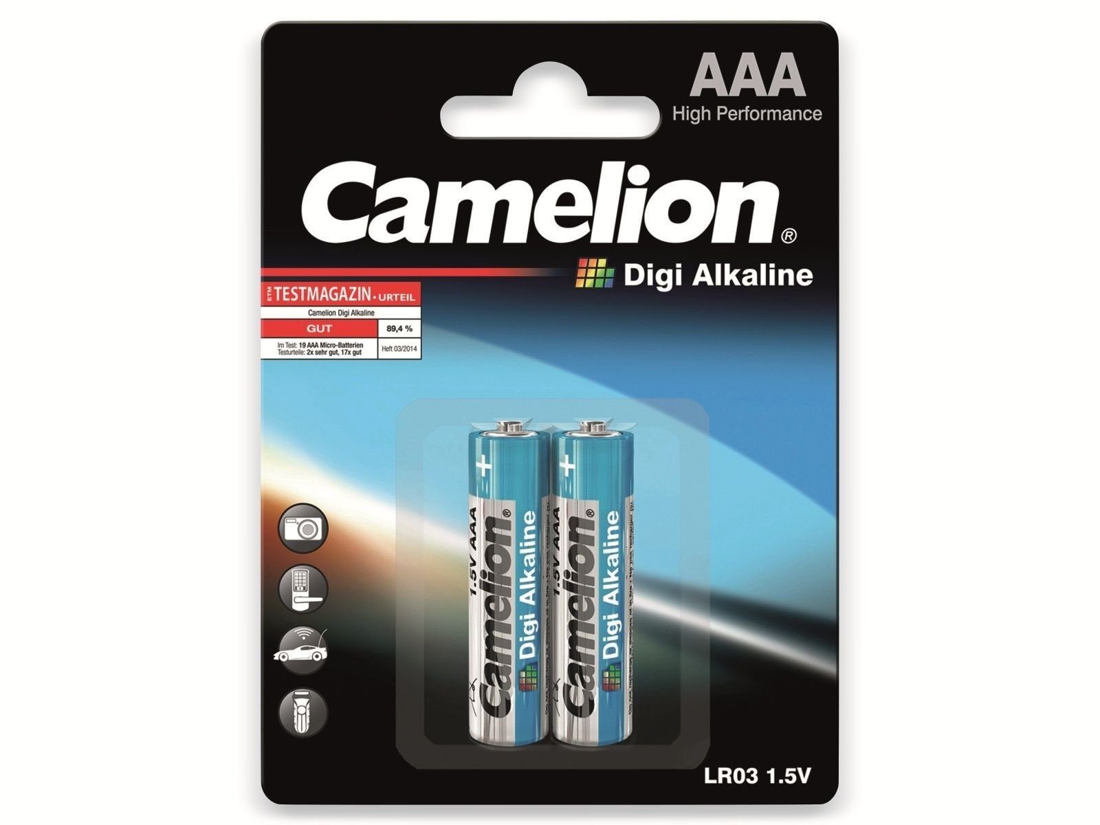 Camelion CAMELION Micro-Batterie, Digi-Alkaline, LR03, 2 Batterie