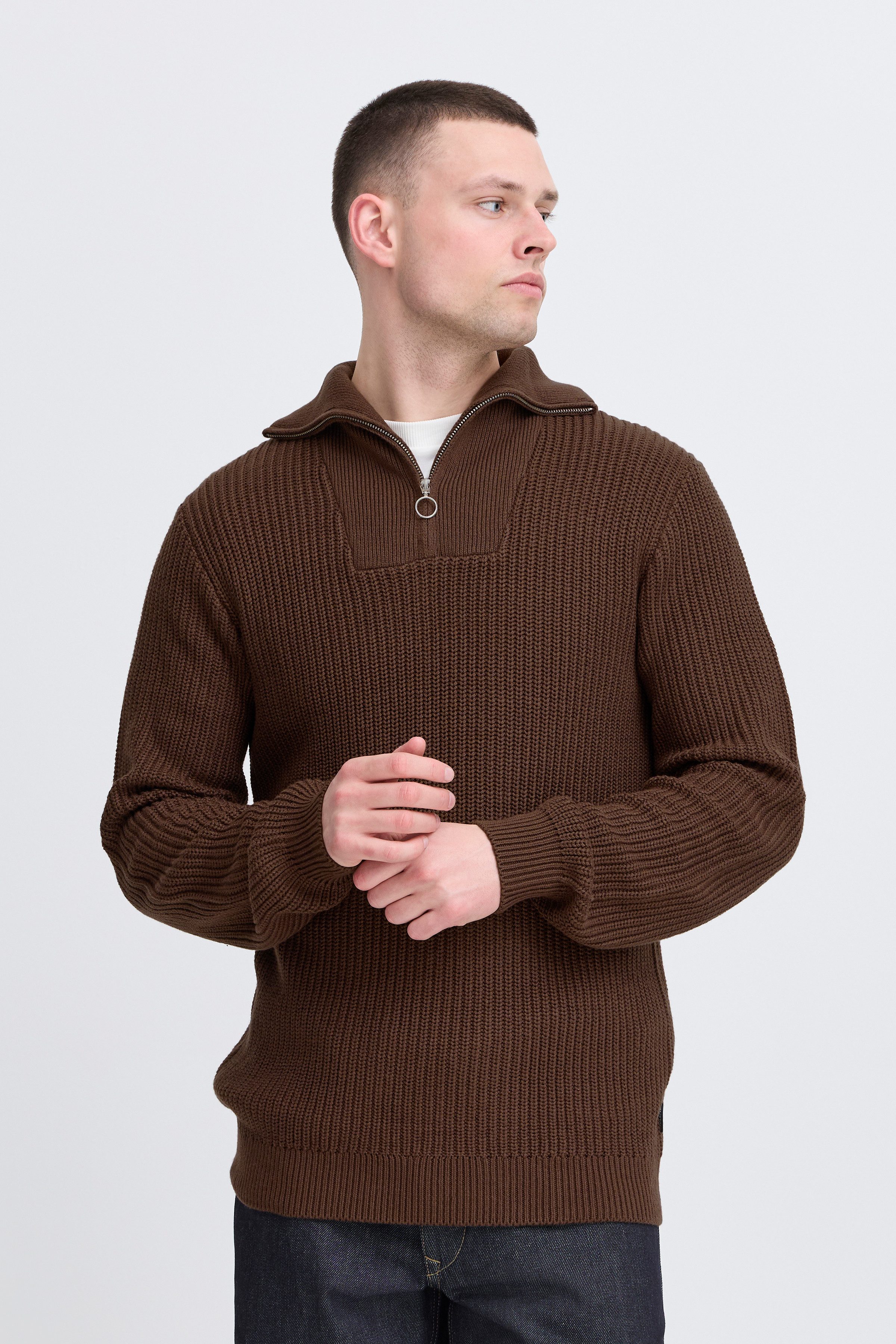 Stehkragenpullover BHDENO HALFZIPP
