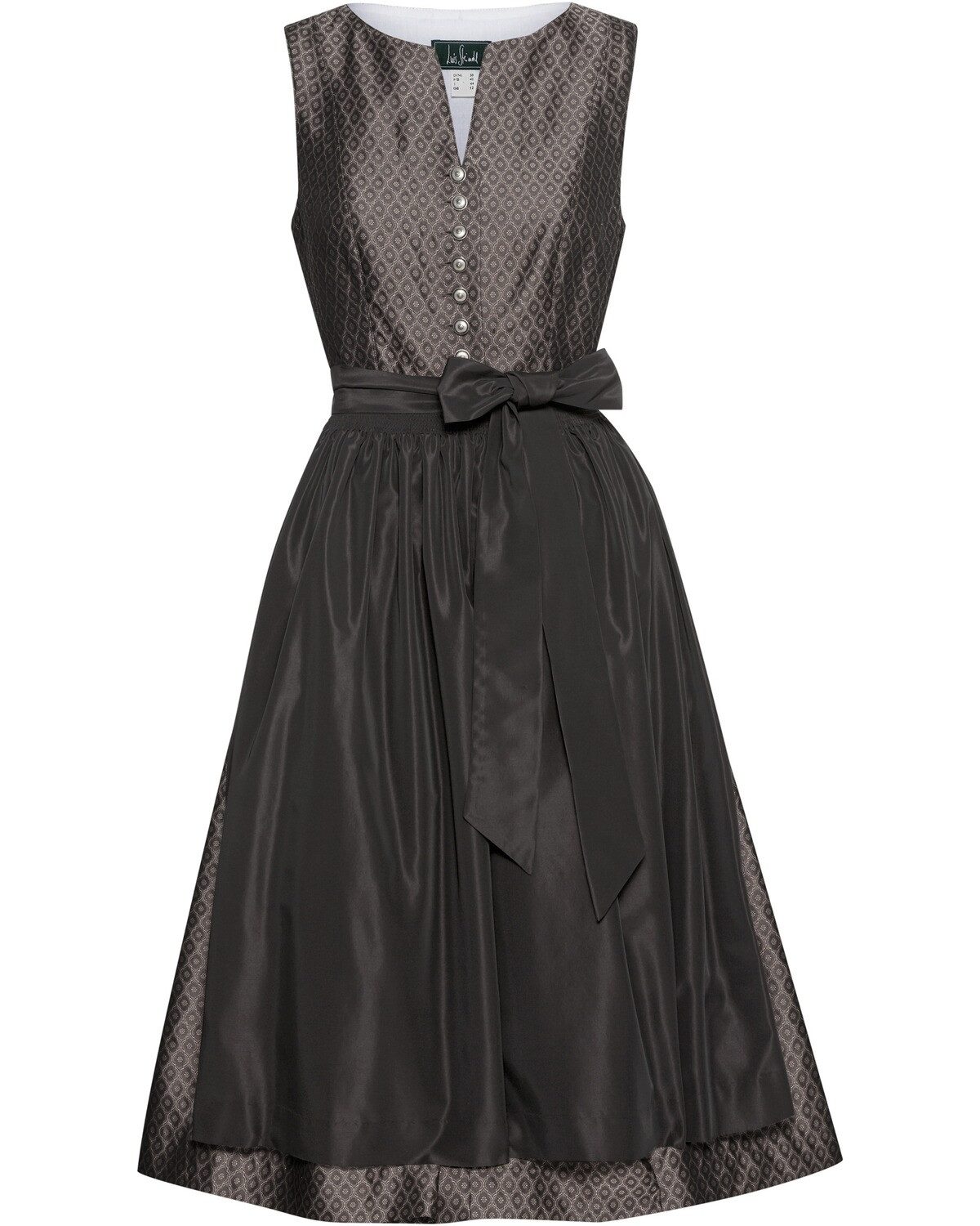 Dirndl Midi Jacquard-Dirndl mit Taftschürze
