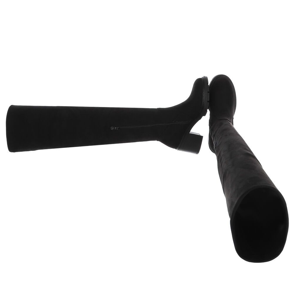 Ital-Design Eleganter Overkneestiefel mit Blockabsatz für Damen Overkneesti günstig online kaufen