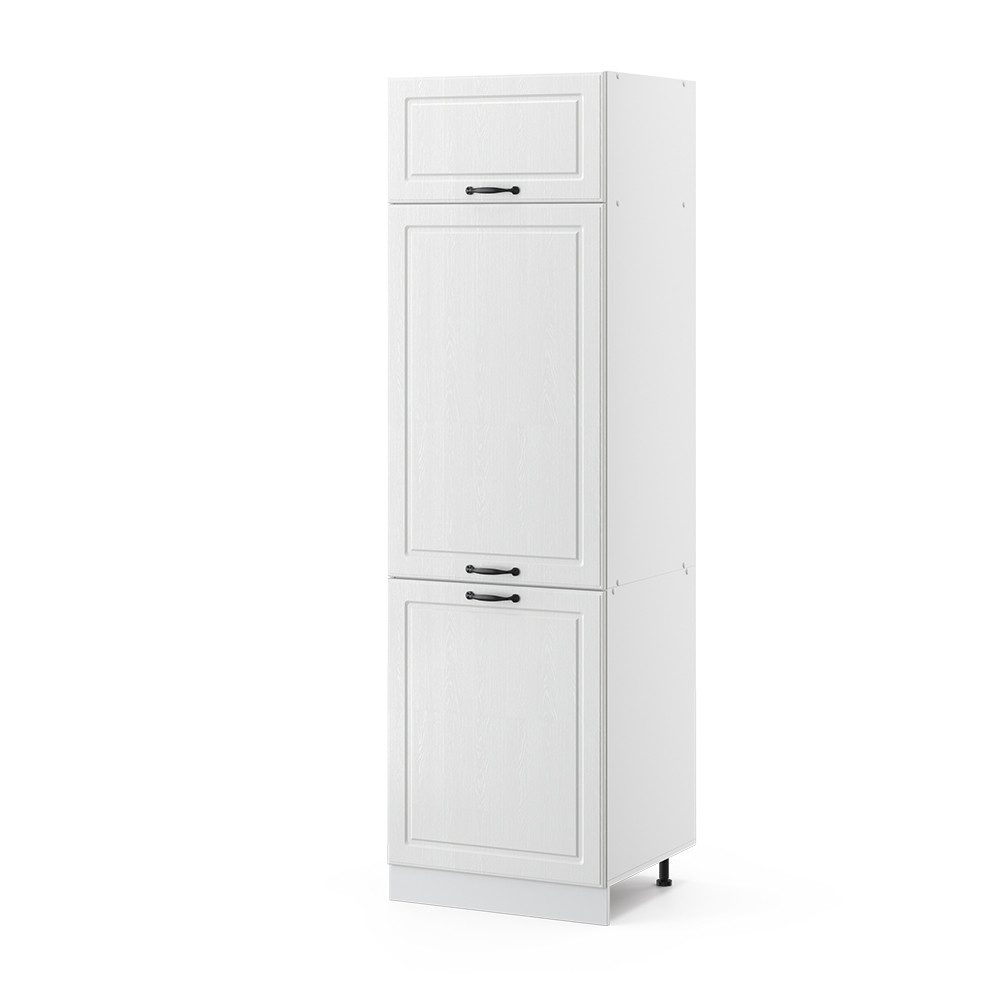 Vicco Kühlumbauschrank R-Line, Weiß Landhaus/Weiß, 60 cm (1-St)