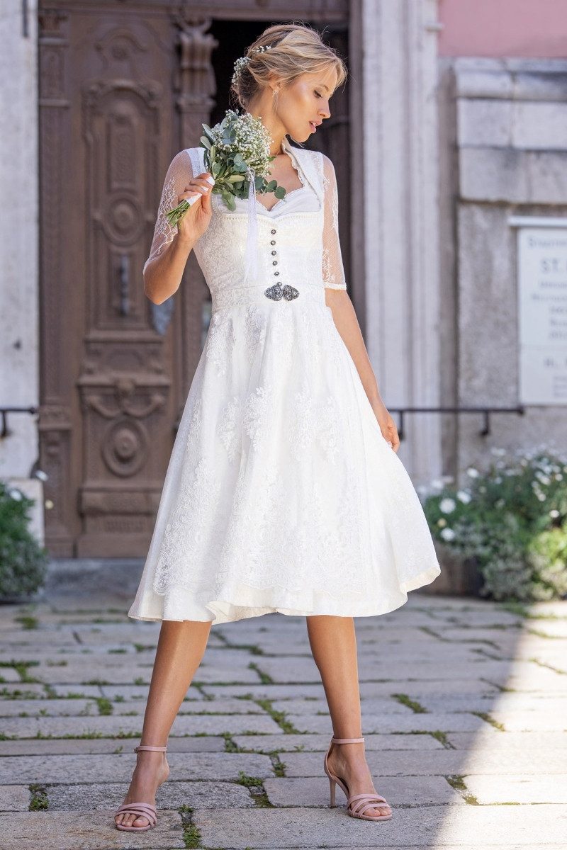 Dirndl Midi Dirndl 2tlg. - MARIANNA - offweiß
