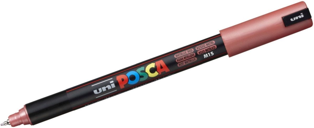 uni-ball Filzstift Fasermaler Uni Posca PC-1MR 0,7 metallic-rot