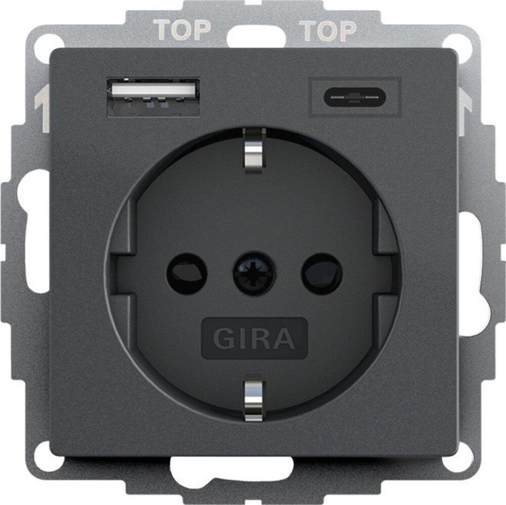 GIRA Klemmen Gira SCHUKO USB-Spannungsvers. 245928