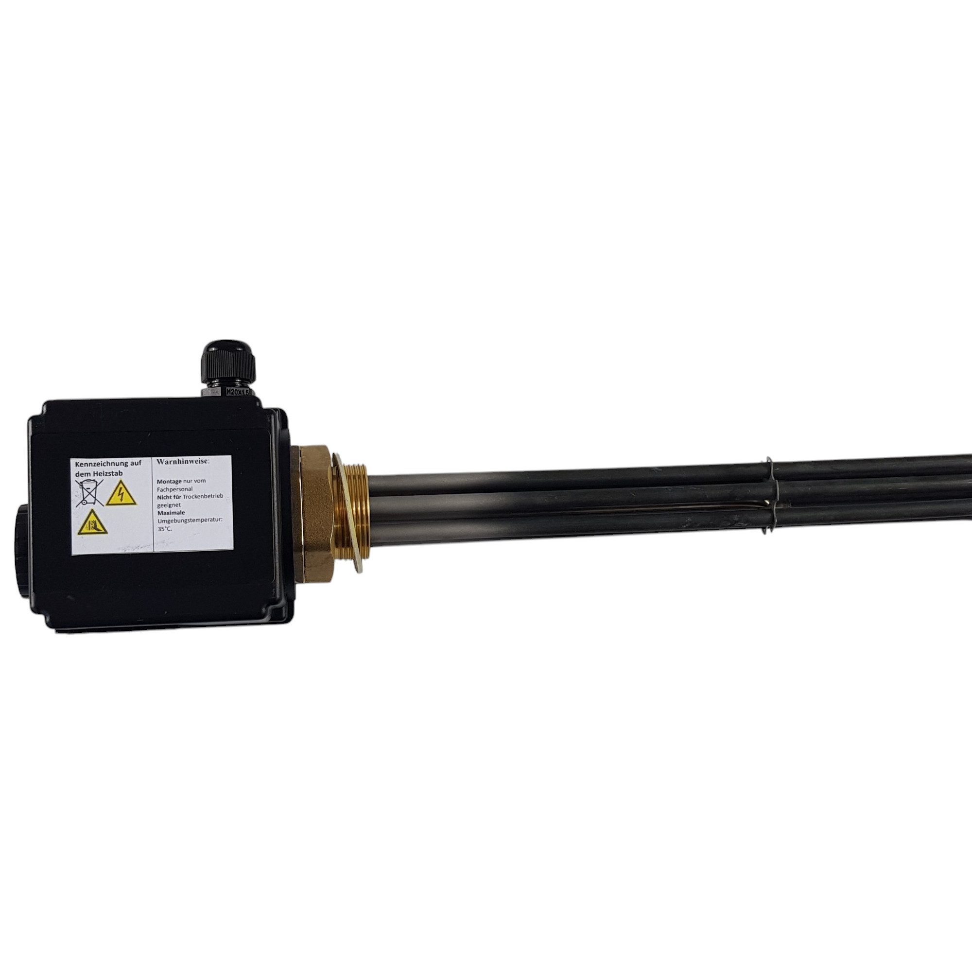 Alpha Thermotec Heizstab Heizpatrone HP isolierte Ausführung, schwarz