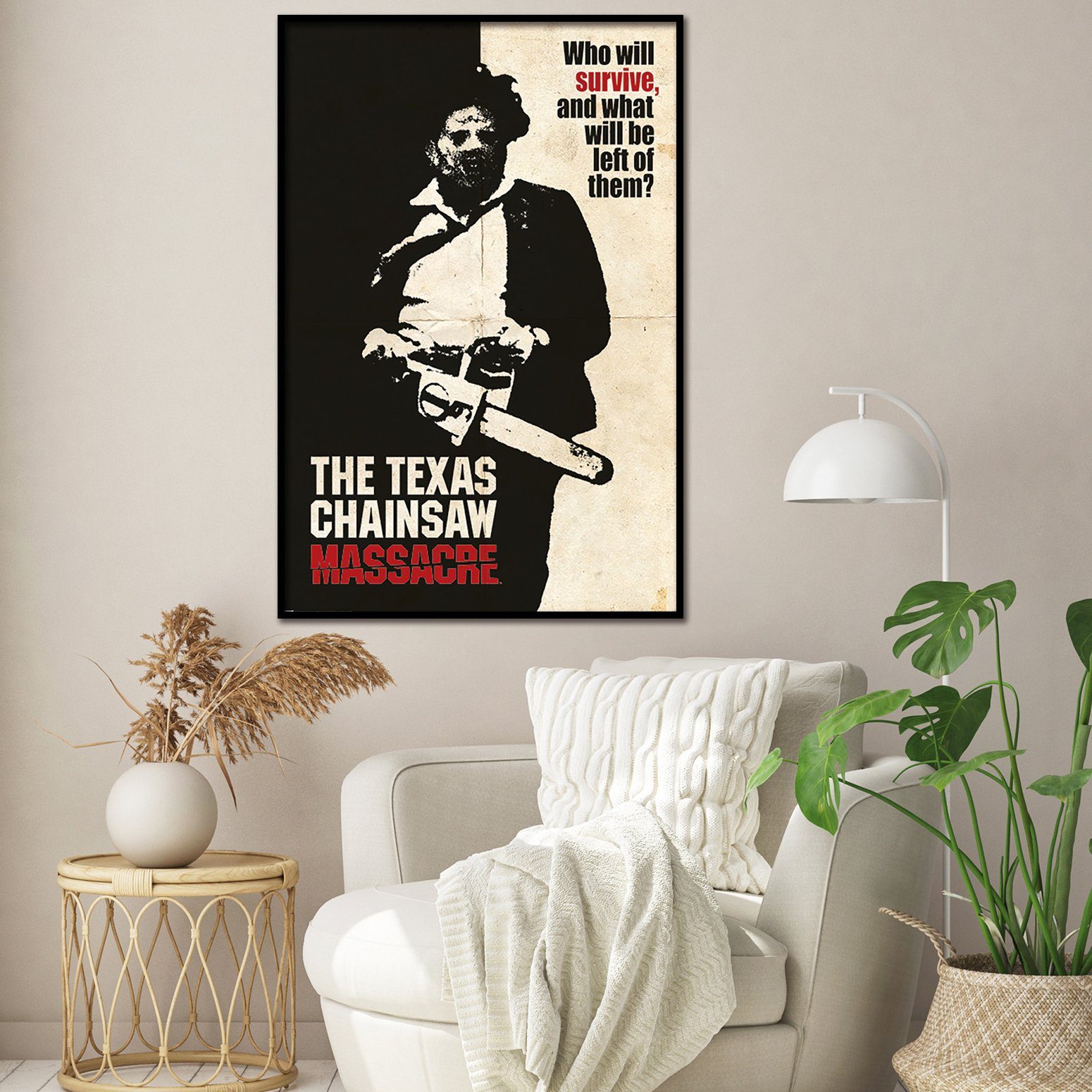 PYRAMID Poster Texas Chainsaw Massacre Poster Who Will Survive? 61 x 91,5 c günstig online kaufen