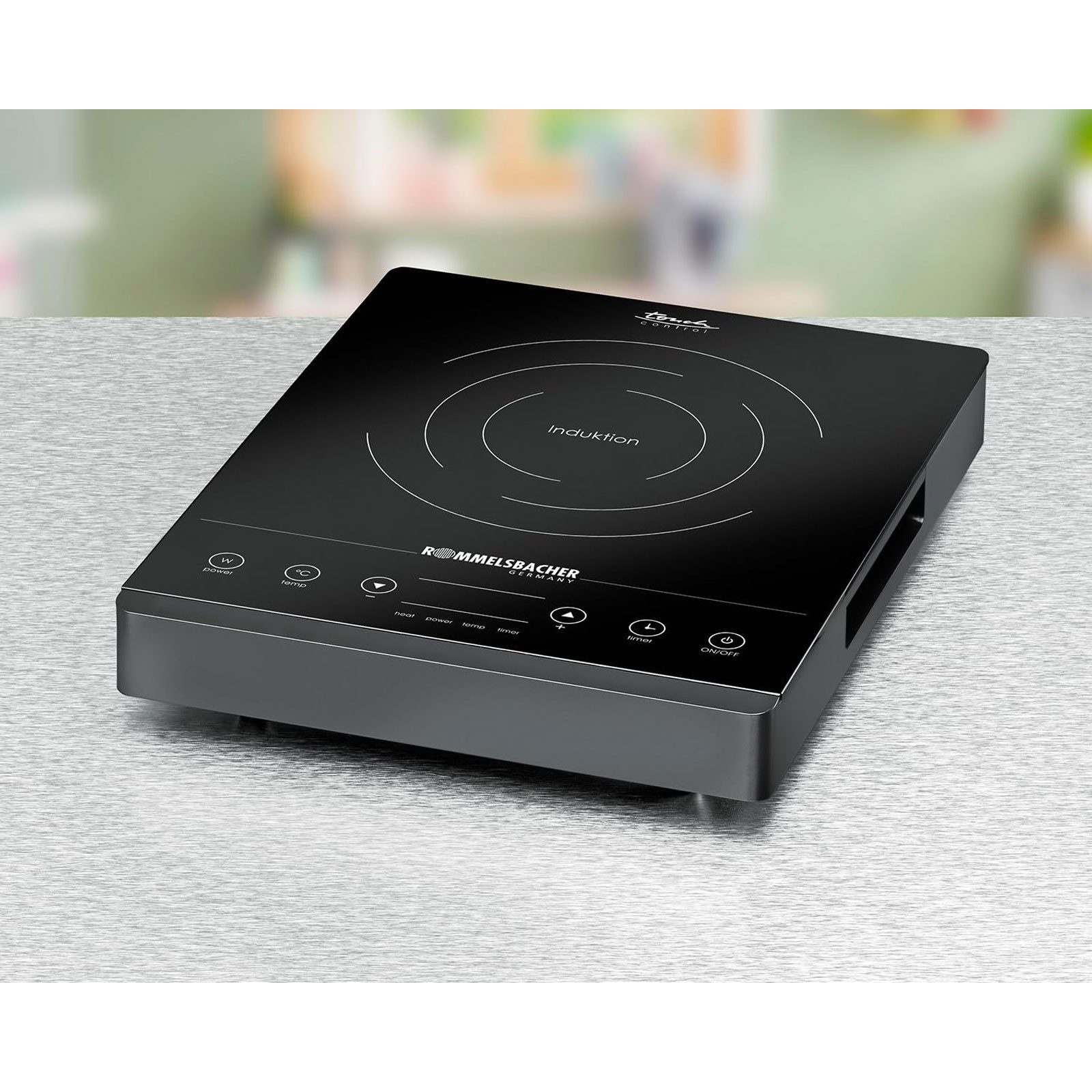 Rommelsbacher Doppelkochplatte CT 2002/IN, 10 Leistungsstufen