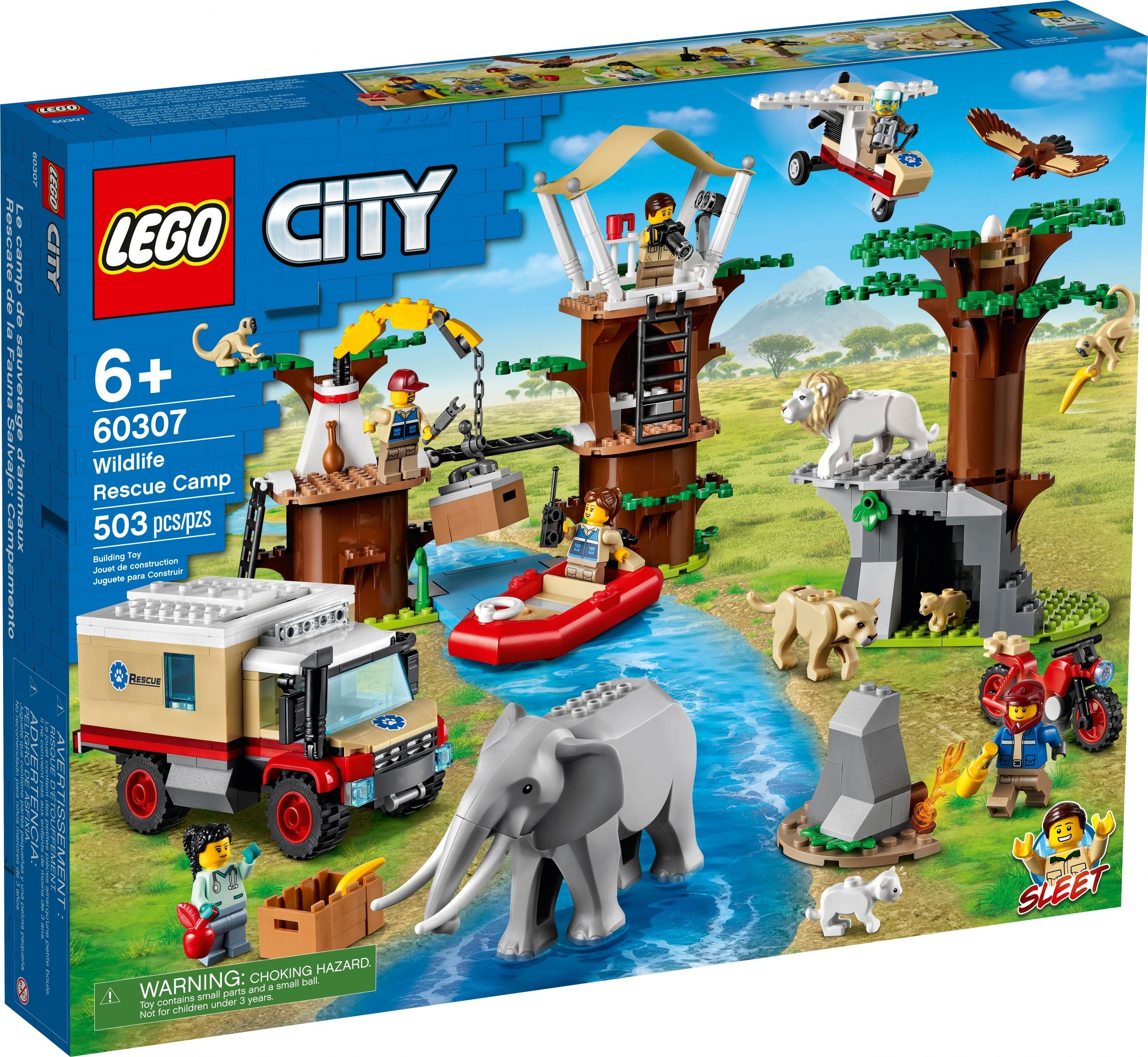 LEGO® LEGO® City 60307 Tierrettungscamp Konstruktionsspielsteine, (503 St) günstig online kaufen