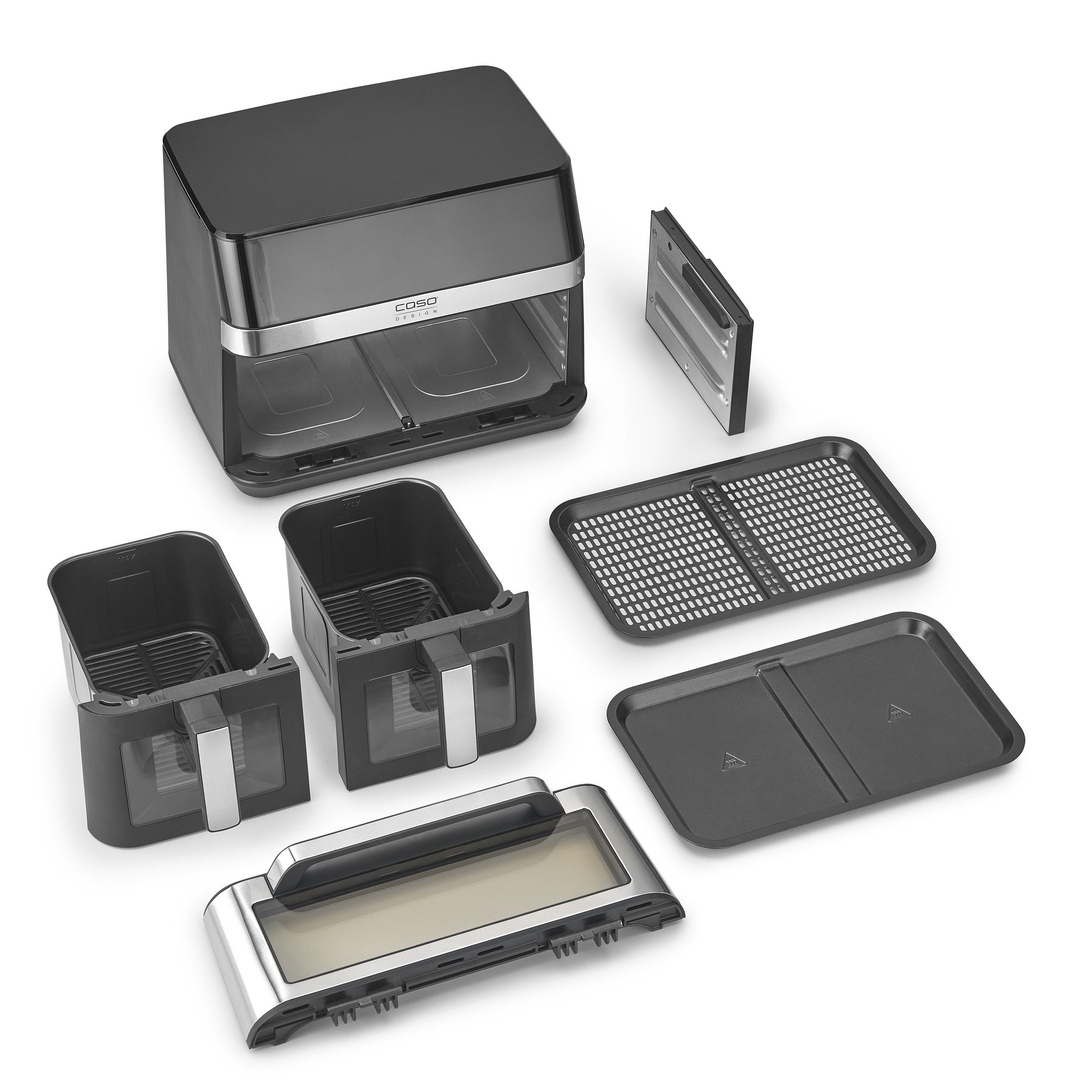 Caso Heißluftfritteuse 3186 Design AirFry DuoChef, 2200 W