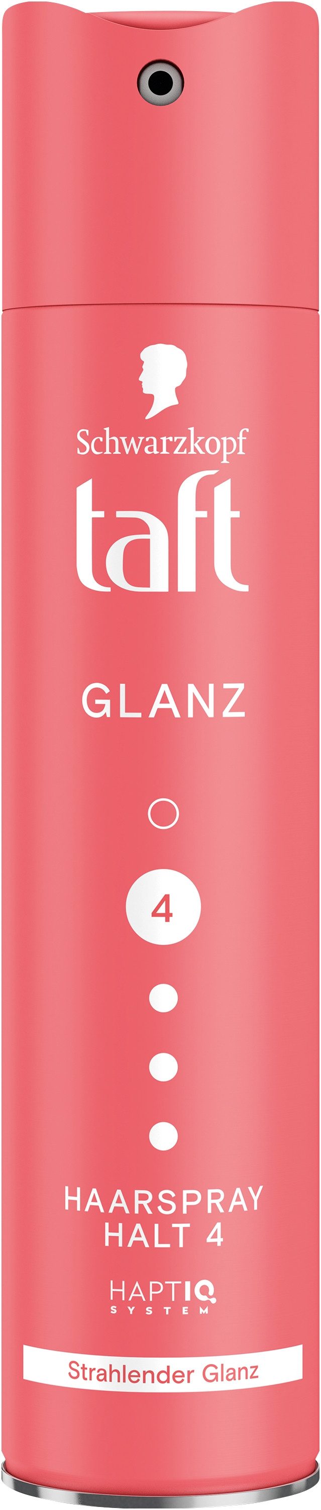 Taft Haarspray strahlender Glanz und Gloss Finish, 250 ml, 1-tlg., HaptIQ System