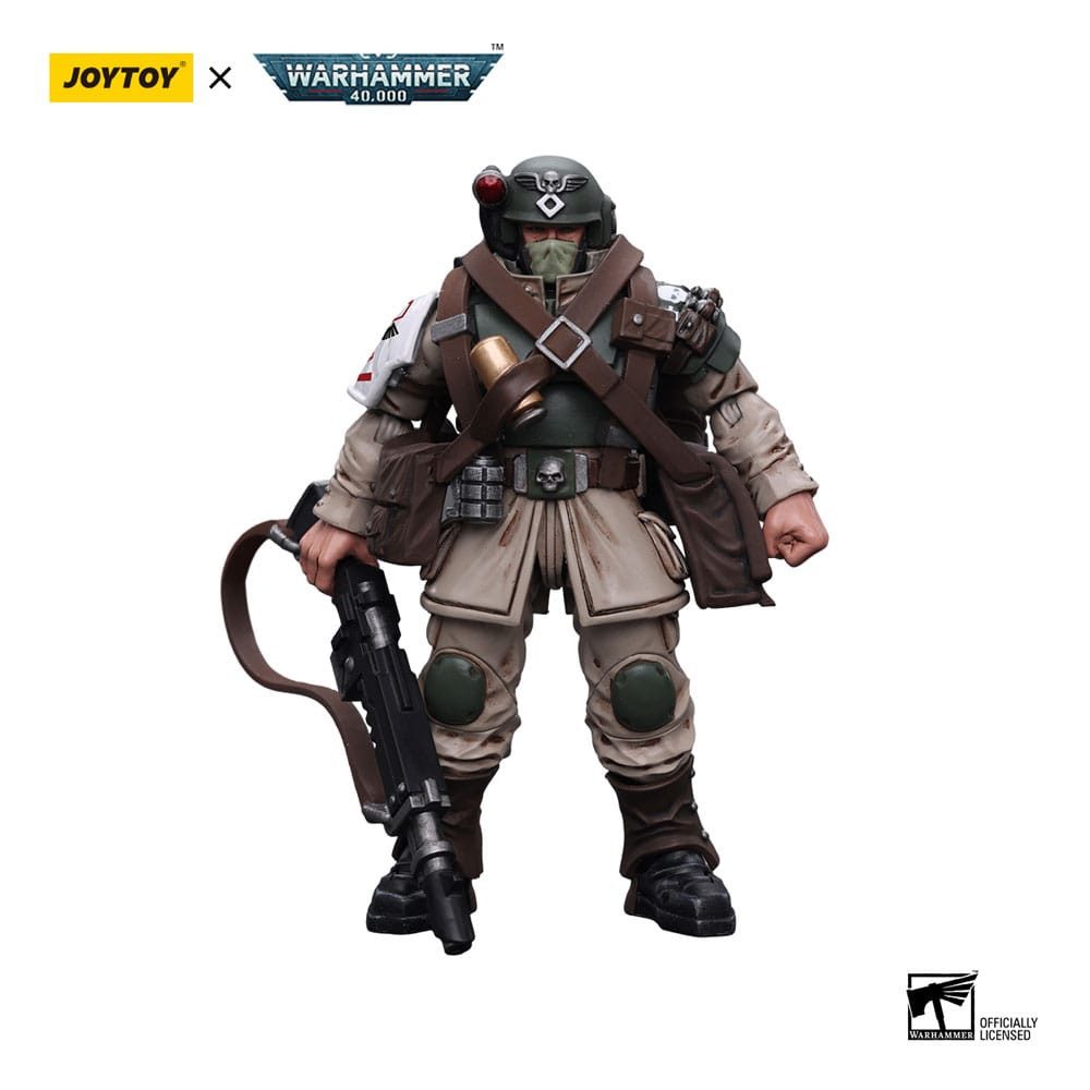 Joytoy (CN) Actionfigur Warhammer 40k AM Cadian Command Squad Veteran Medi-pack Actionfigur