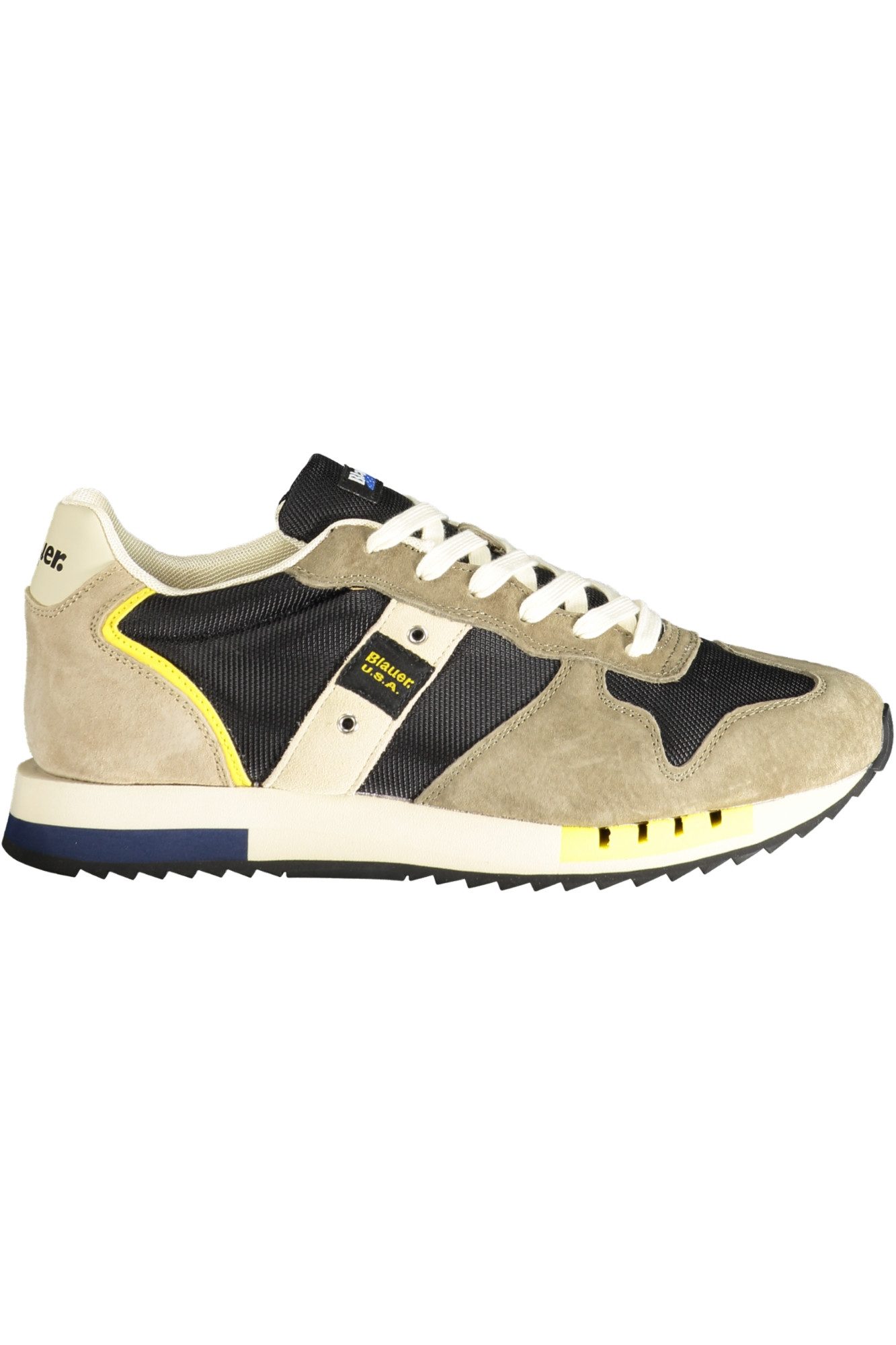 Blauer Кроссовки Grüner Herrensportschuh mit Schnürsenkeln und