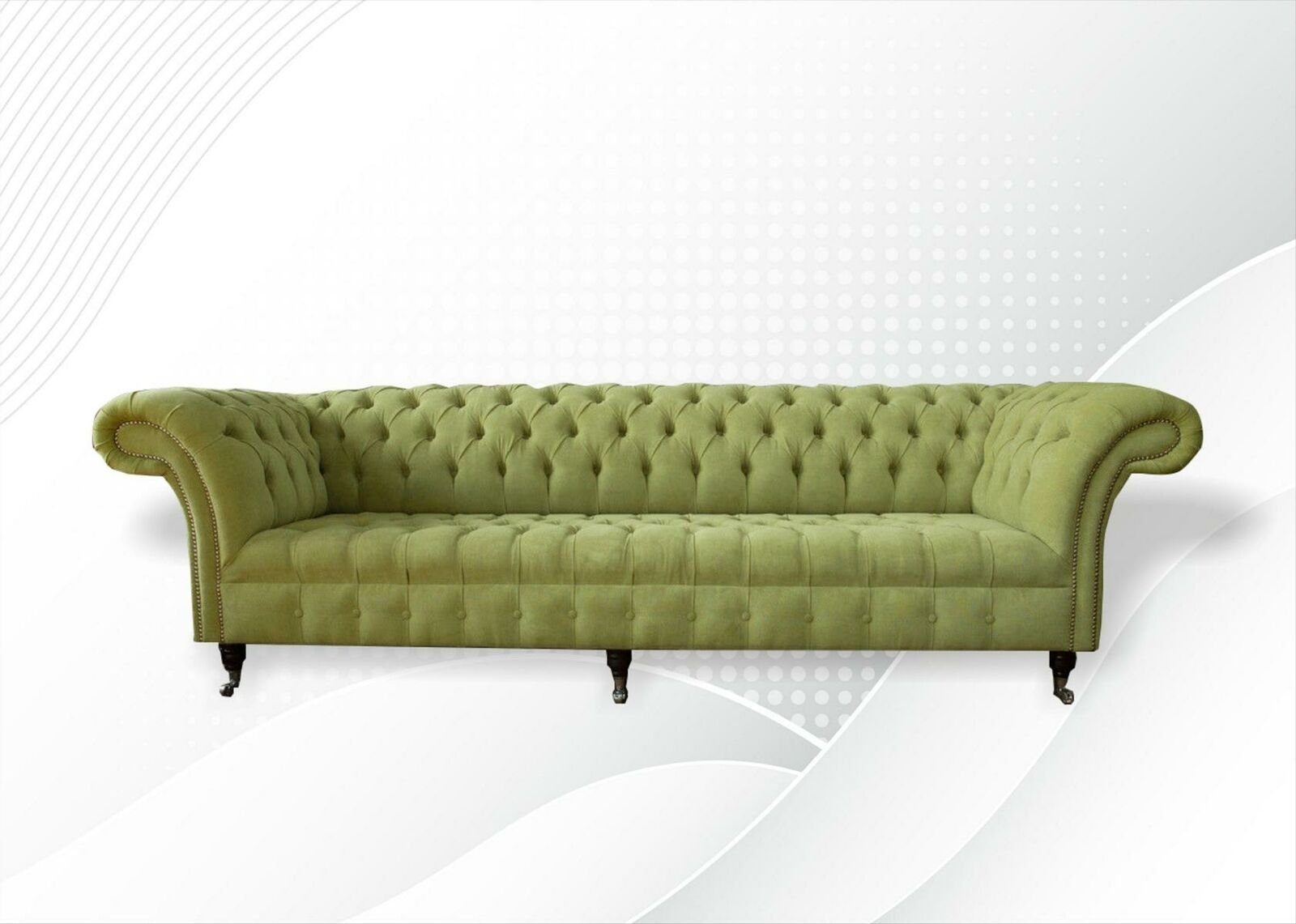 Made Olivengrüner Sofa, Europe Moderne Couch Großes Viersitzer in JVmoebel Big-Sofa Chesterfield Luxus