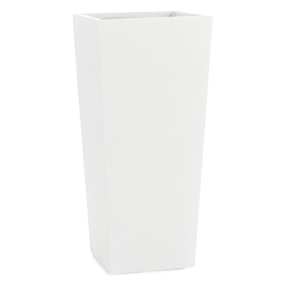 Pflanzwerk® Pflanzkübel CONIC Premium Blumenkübel Pflanzsäule Fiberglas mit Lotus-Effekt, Fiberglas - Handgefertigt - Rechteckig - Frostbeständig