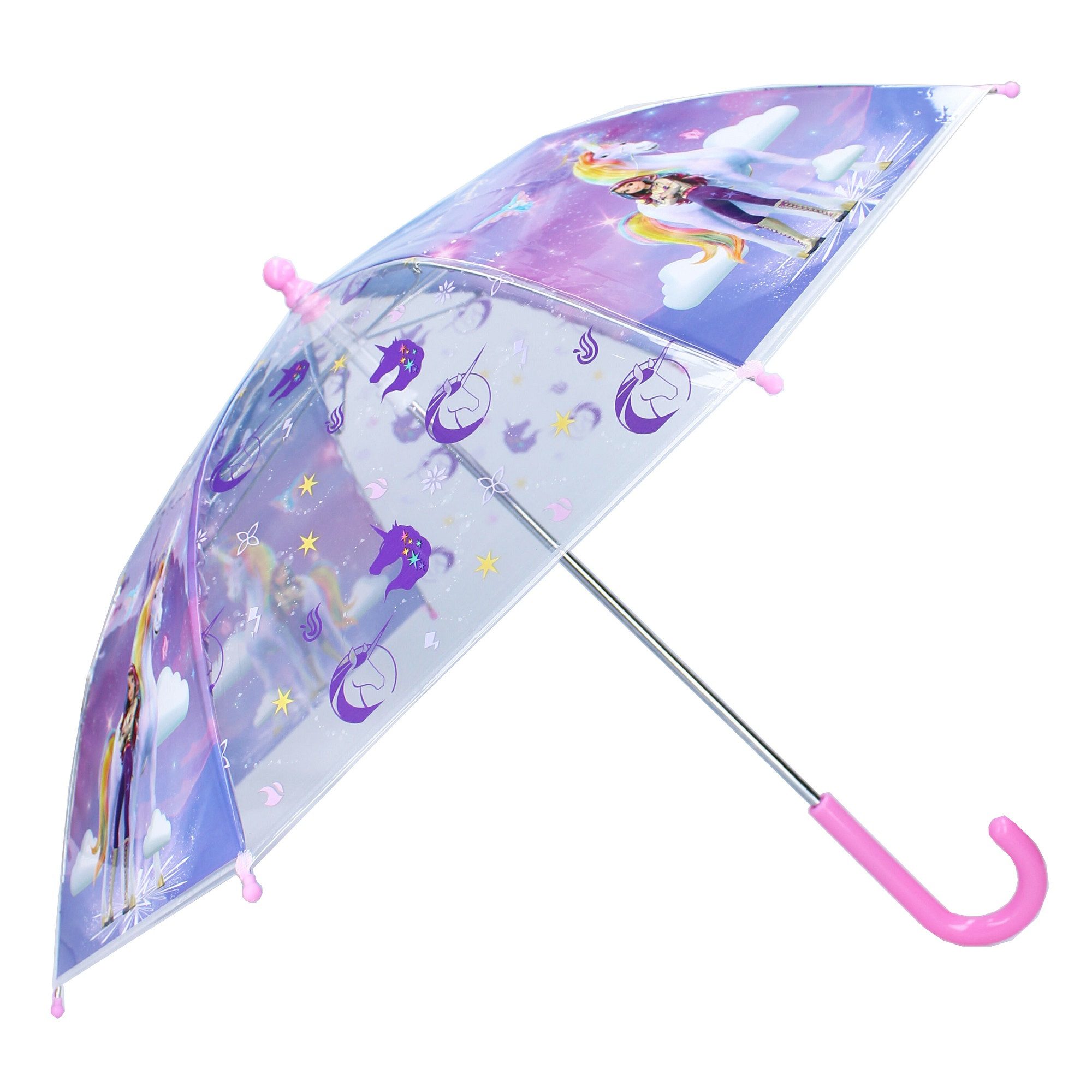 Vadobag Golfregenschirm Unicorn Academy Schirm Ø 71 cm Bunter Regenschirm für Kinder