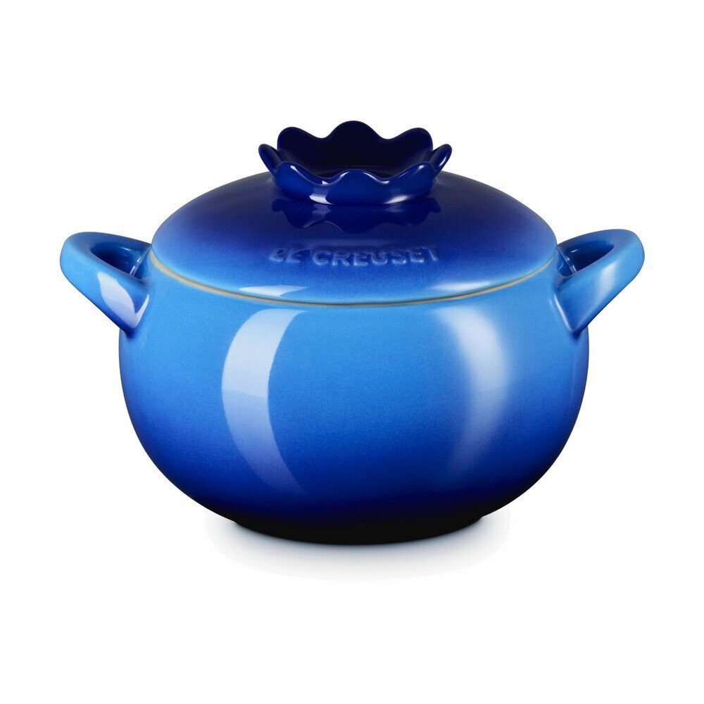 LE CREUSET Bräter Mini-Cocotte 0,48 l Blaubeere, Steinzeug, Mini-Cocotte, 0,48 l, Steinzeug, blau