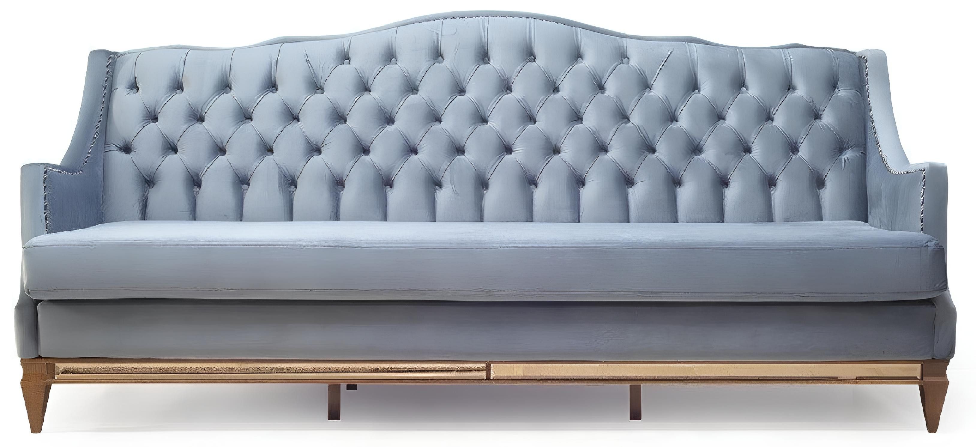 Xlmoebel Chesterfield-Sofa Elegantes Polstersofa aus Holz mit klassischem Design, 1 Teile, Hergestellt in Europa